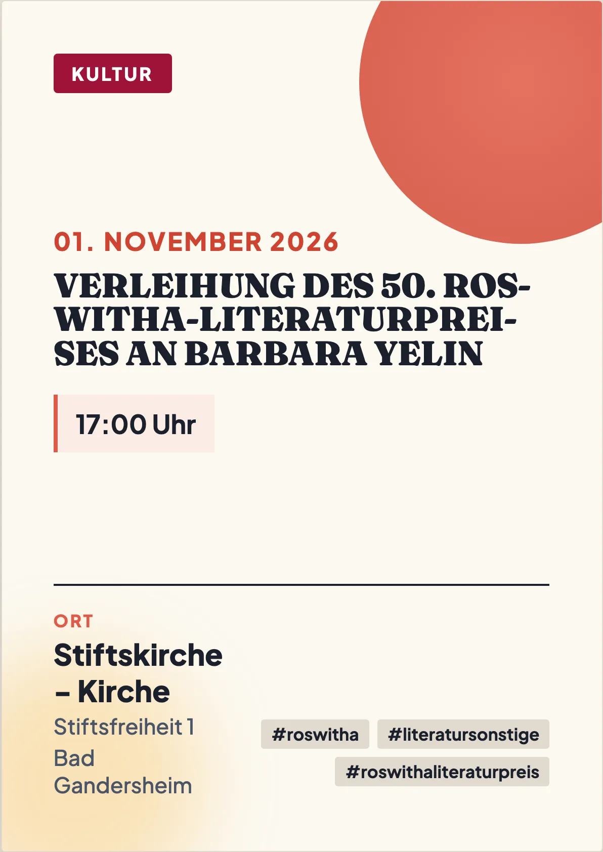 Veranstaltungsflyer
