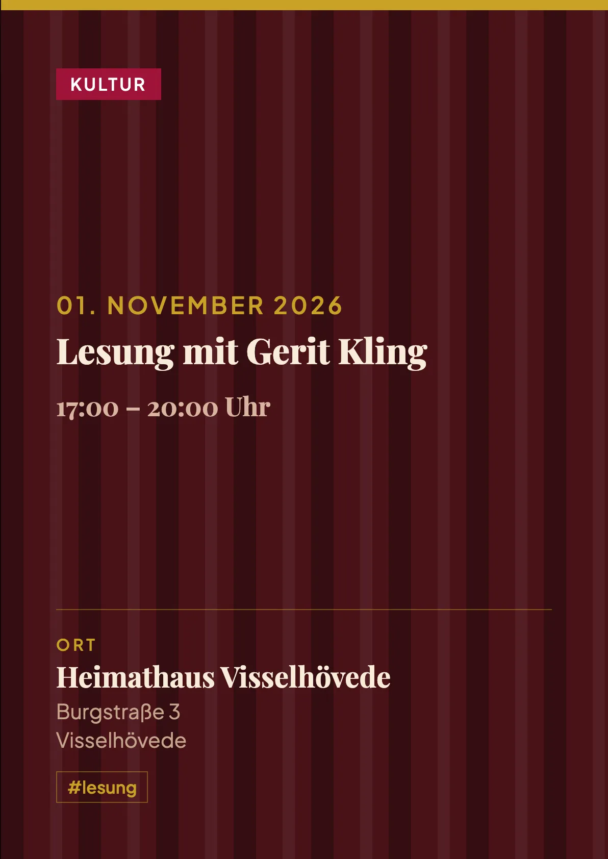 Veranstaltungsflyer