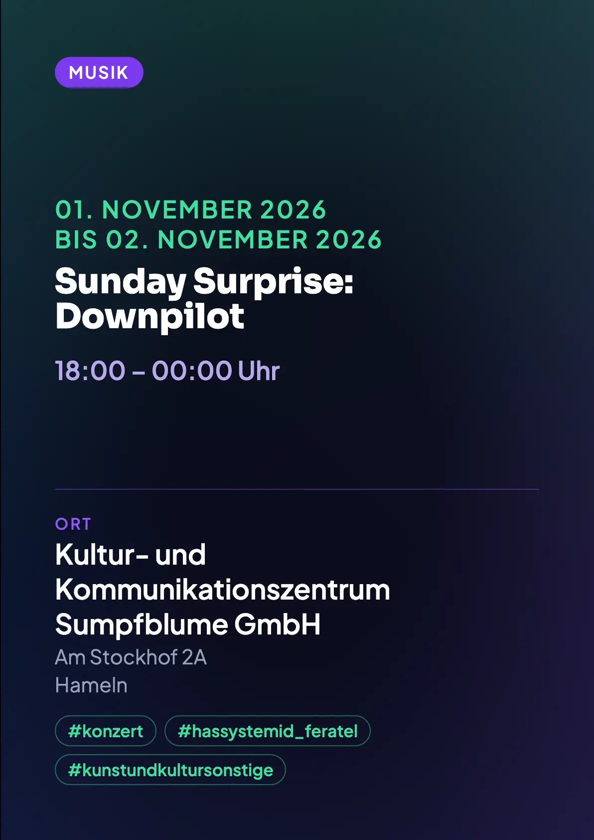 Veranstaltungsflyer