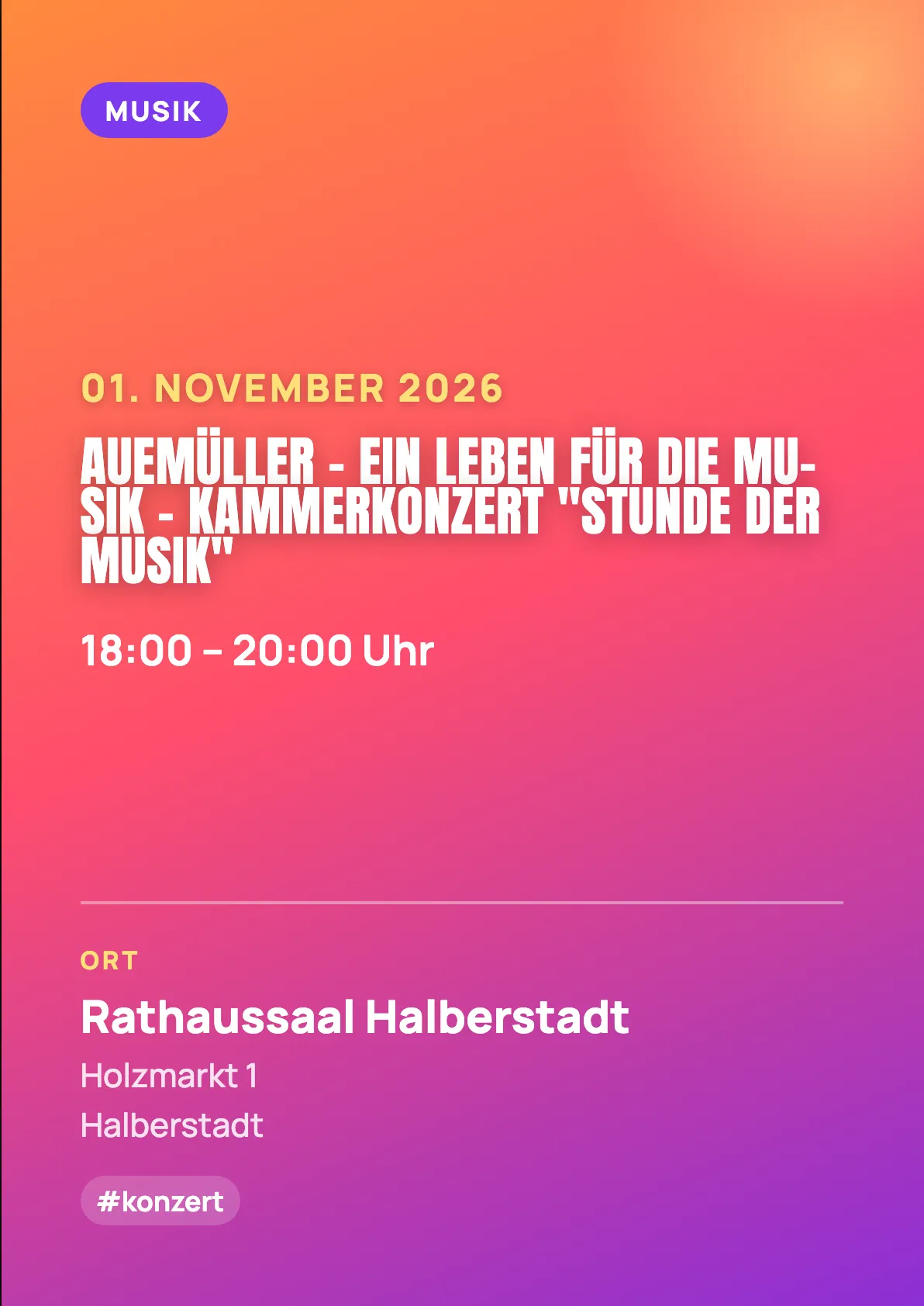 Veranstaltungsflyer