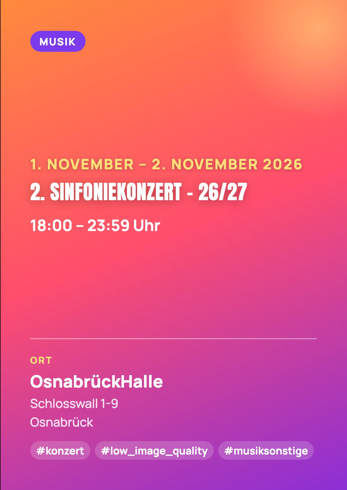 Veranstaltungsflyer