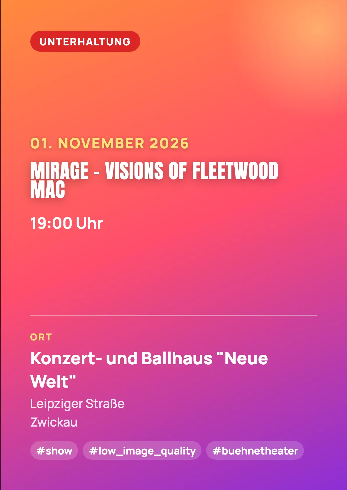 Veranstaltungsflyer