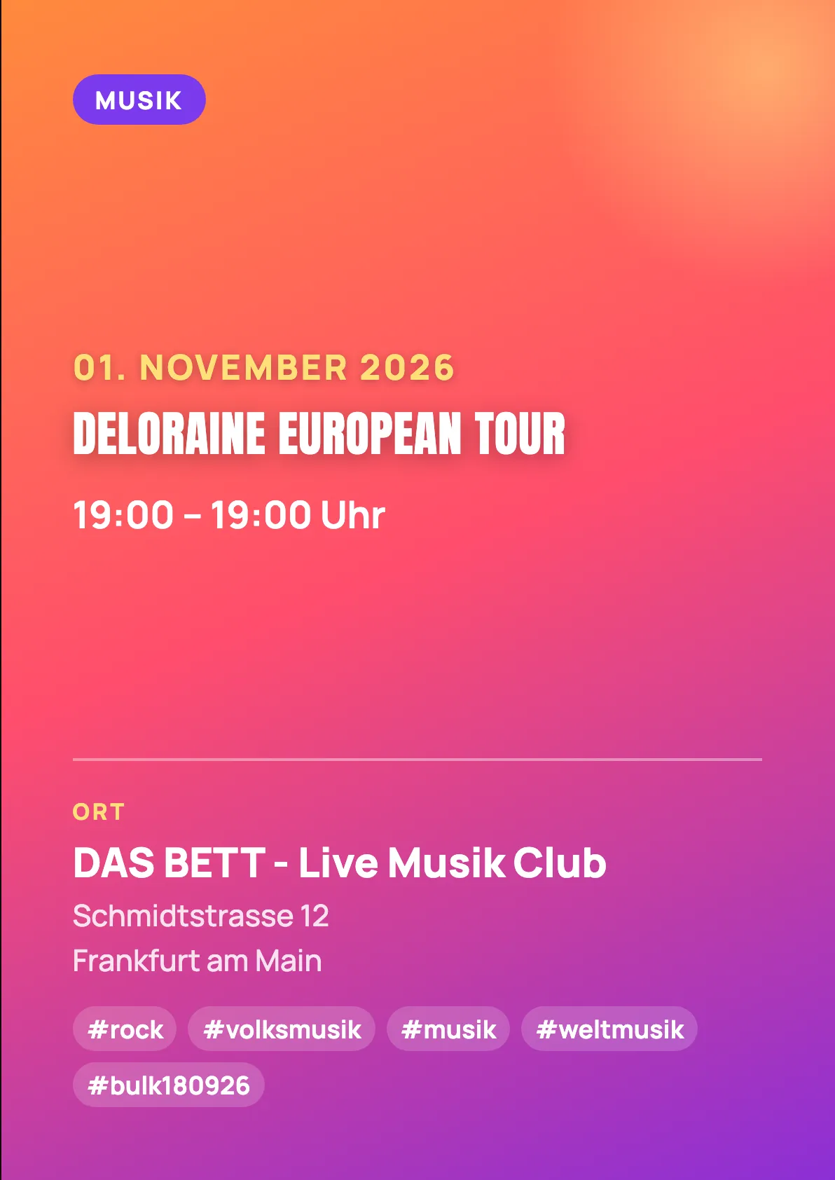 Veranstaltungsflyer