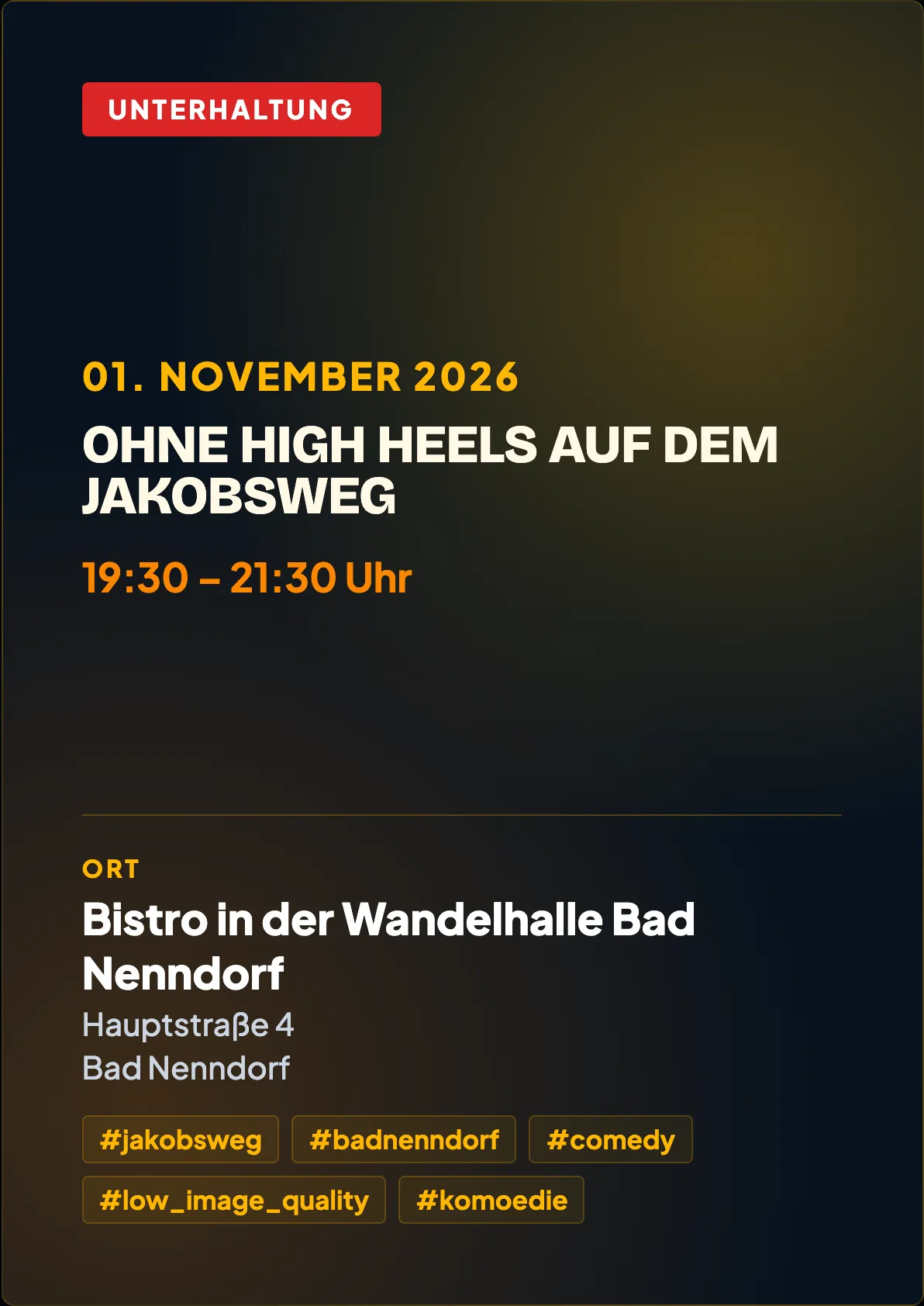 Veranstaltungsflyer