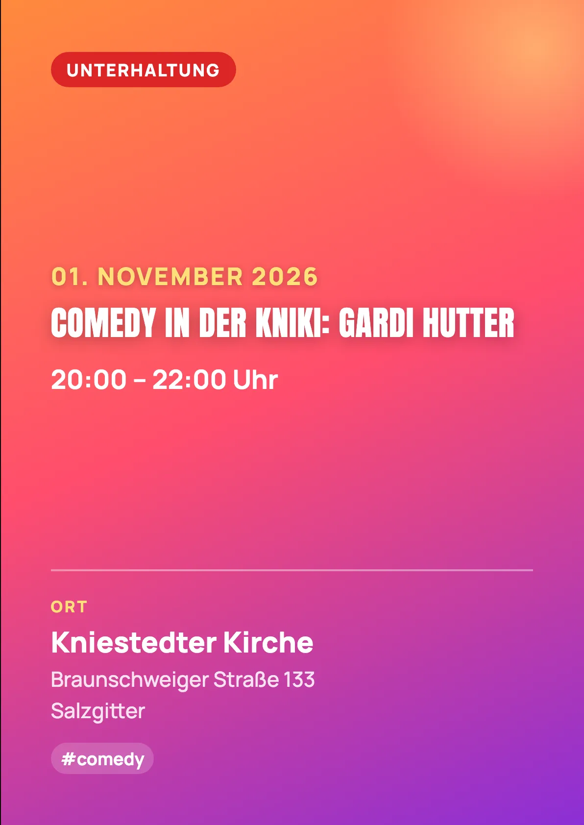 Veranstaltungsflyer