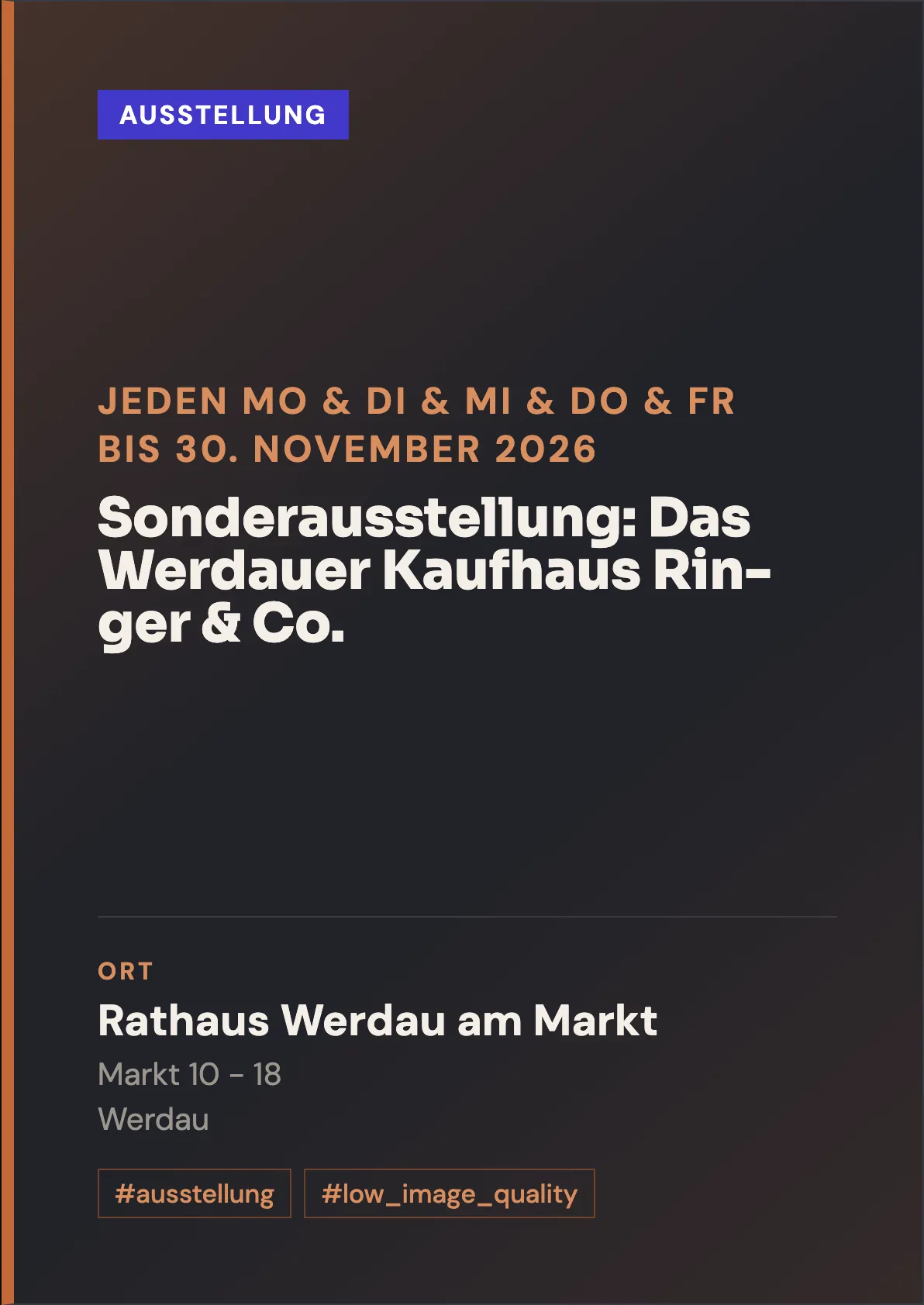 Veranstaltungsflyer