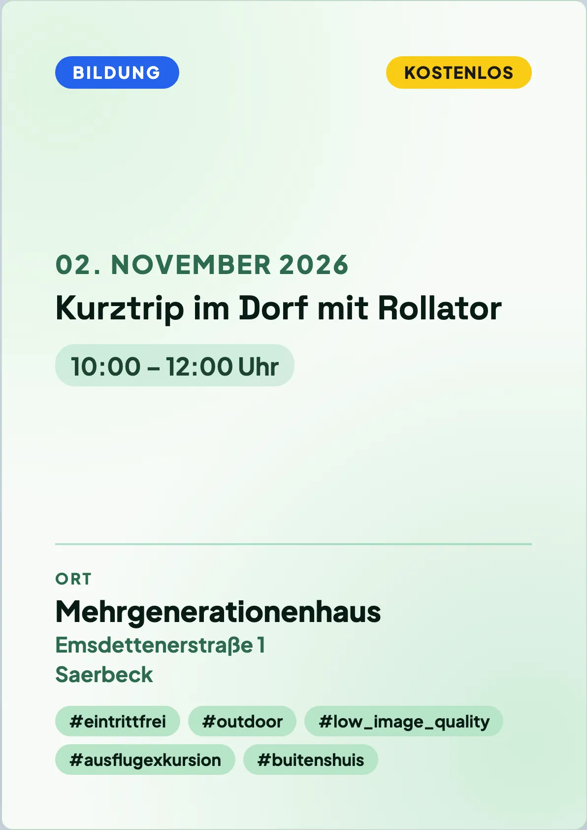 Veranstaltungsflyer