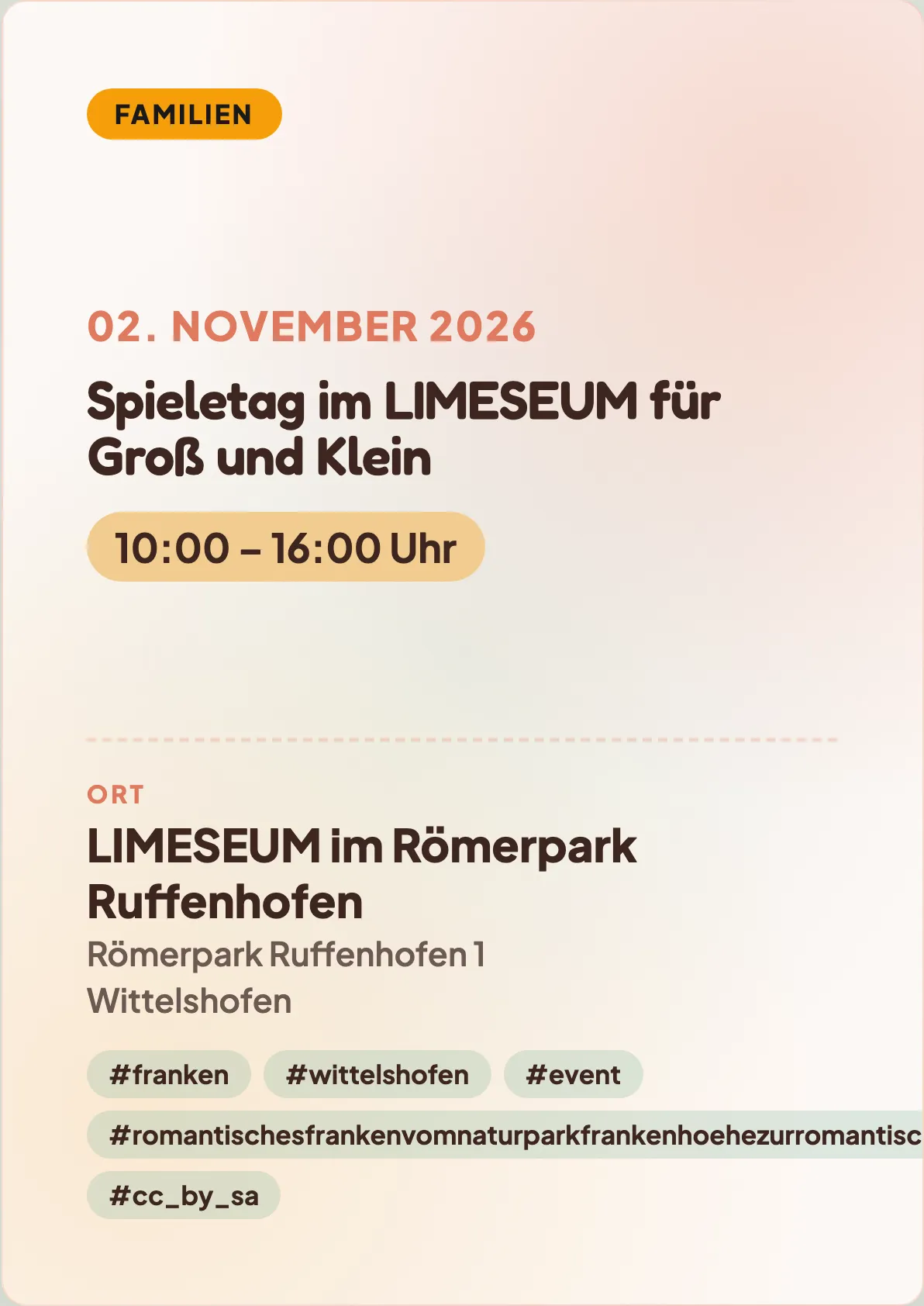 Veranstaltungsflyer