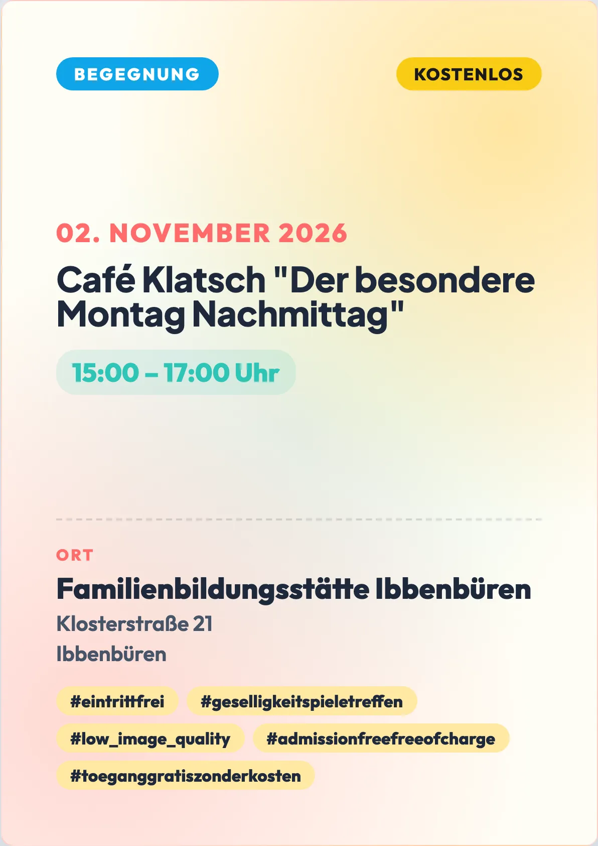 Veranstaltungsflyer