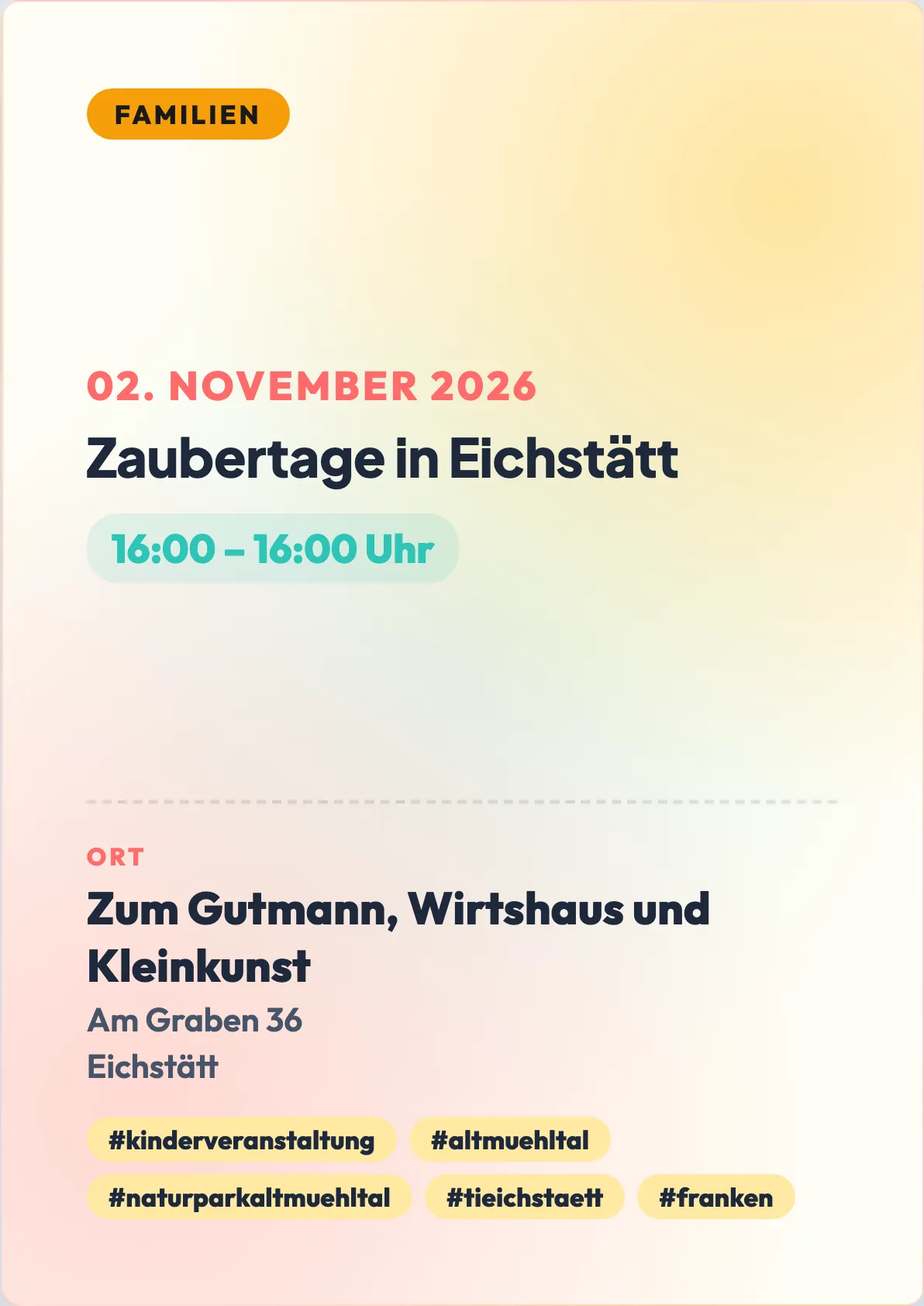 Veranstaltungsflyer
