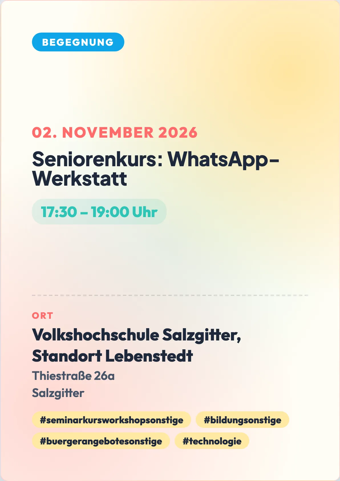 Veranstaltungsflyer
