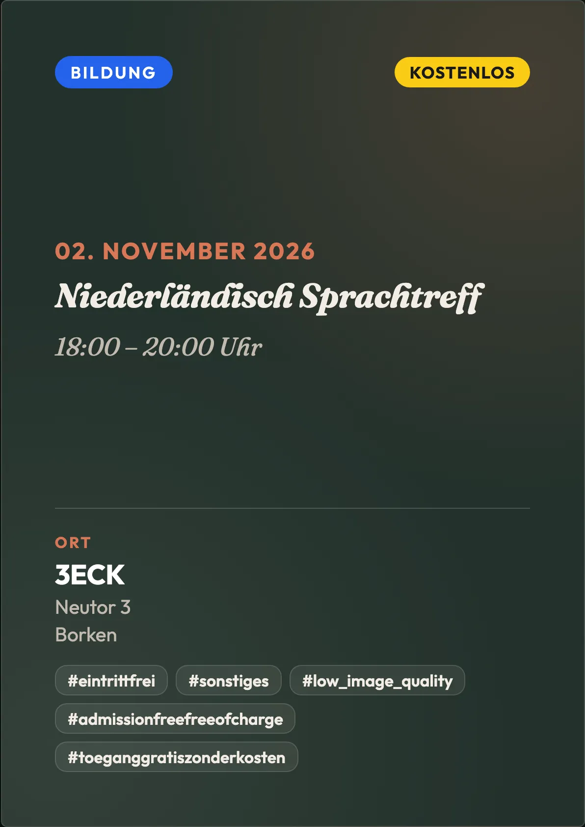 Veranstaltungsflyer