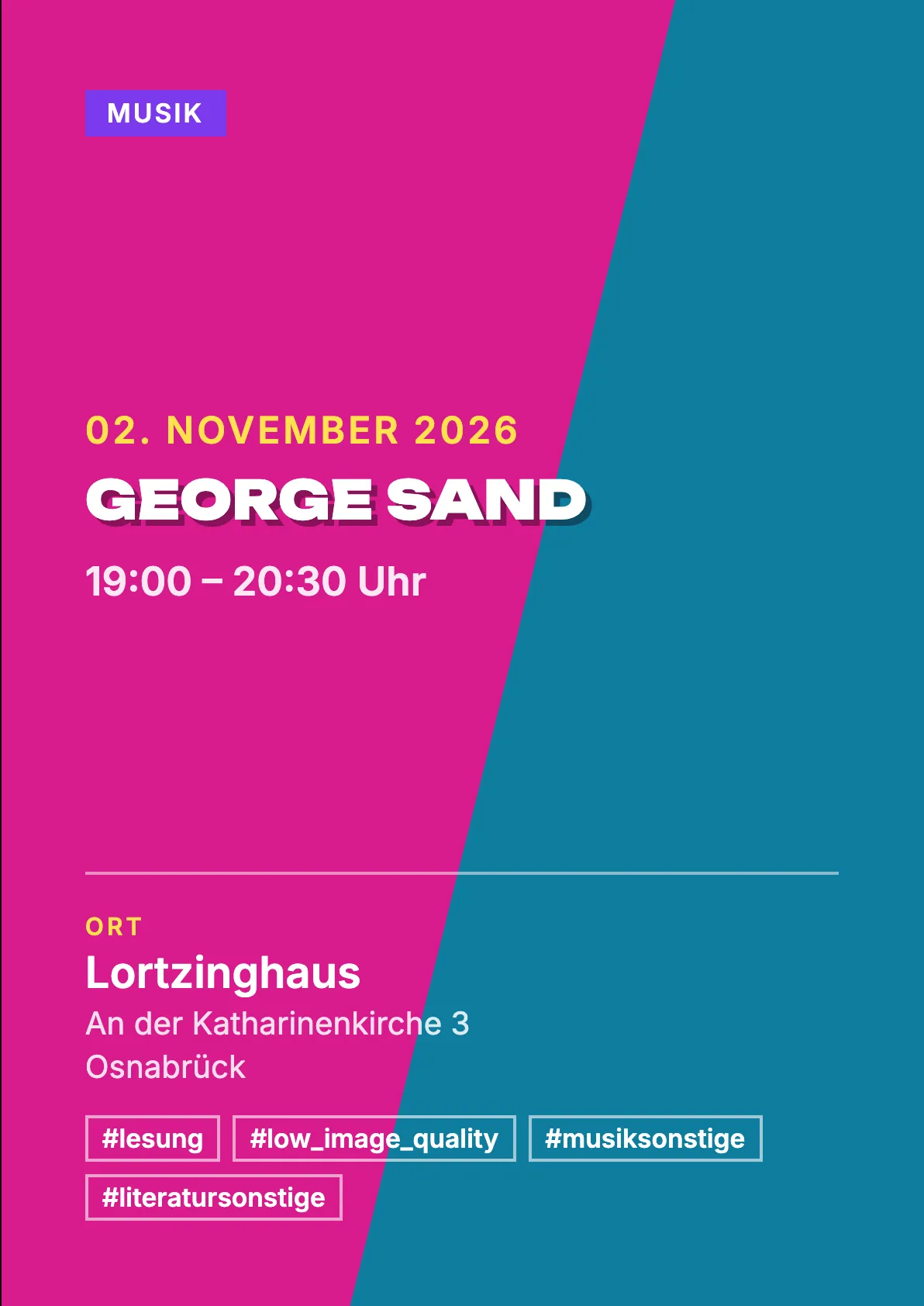 Veranstaltungsflyer