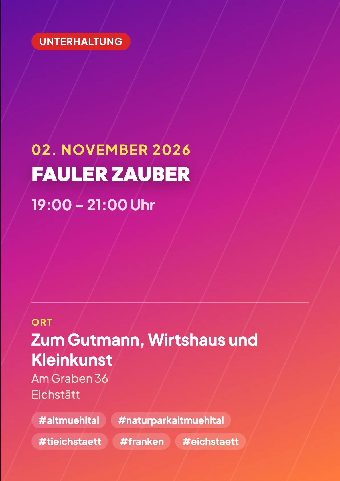 Veranstaltungsflyer