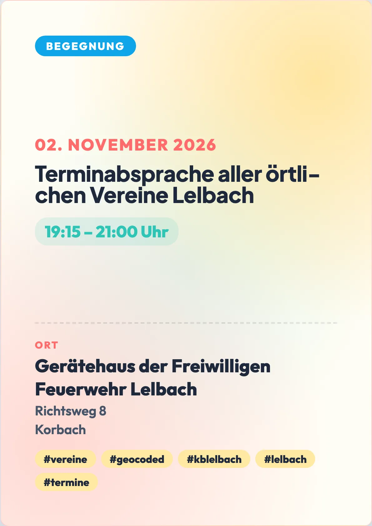 Veranstaltungsflyer