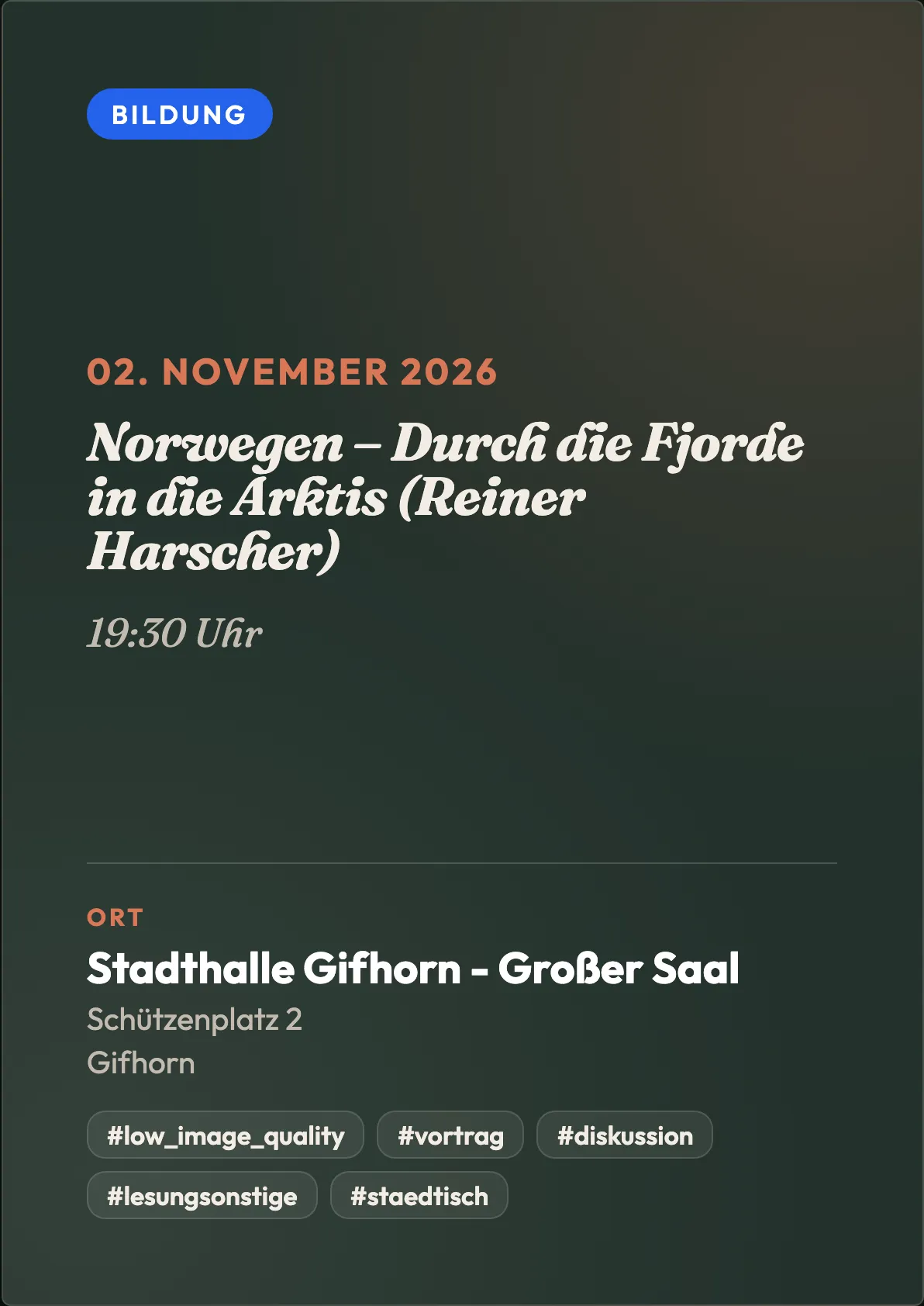 Veranstaltungsflyer