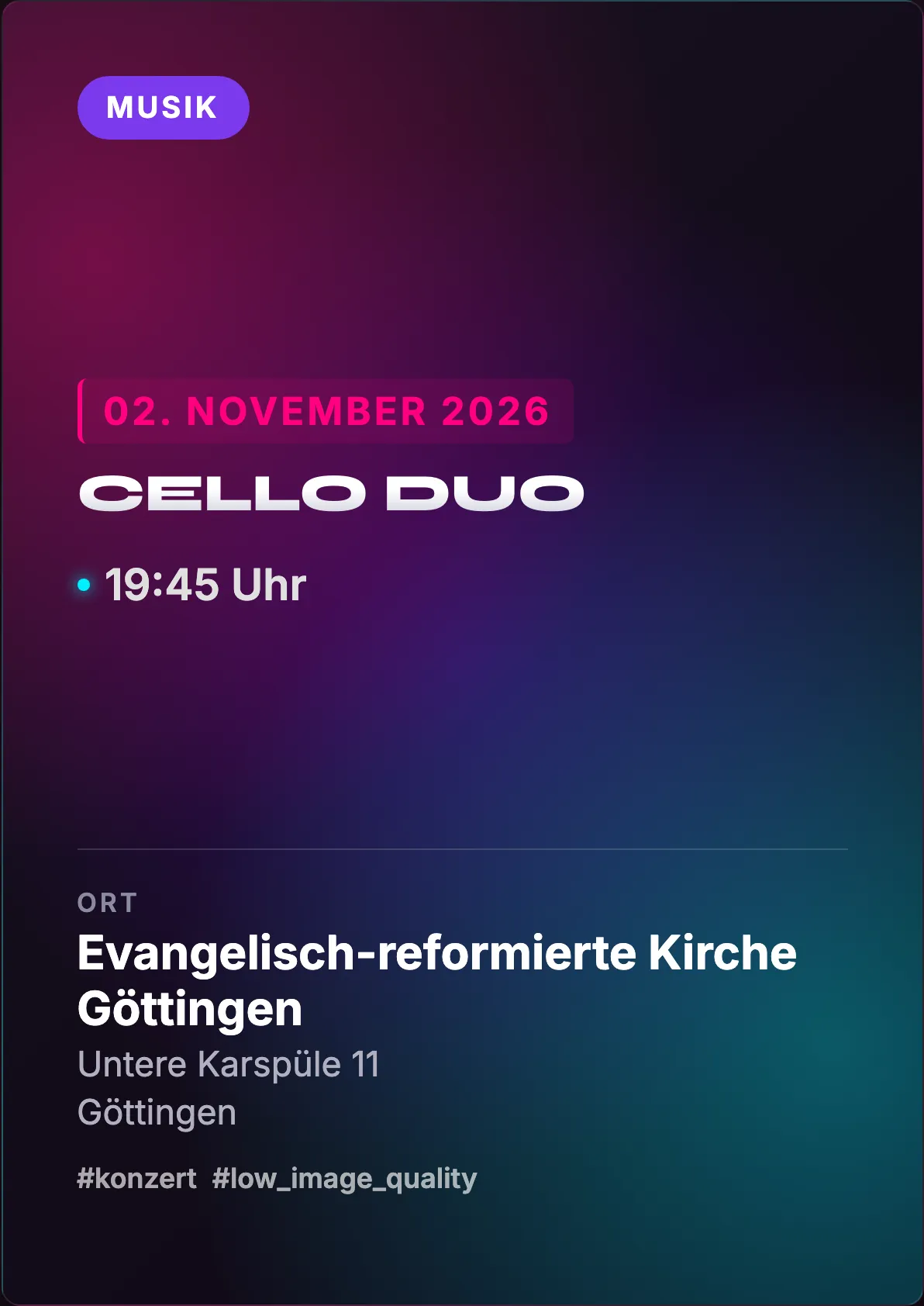 Veranstaltungsflyer