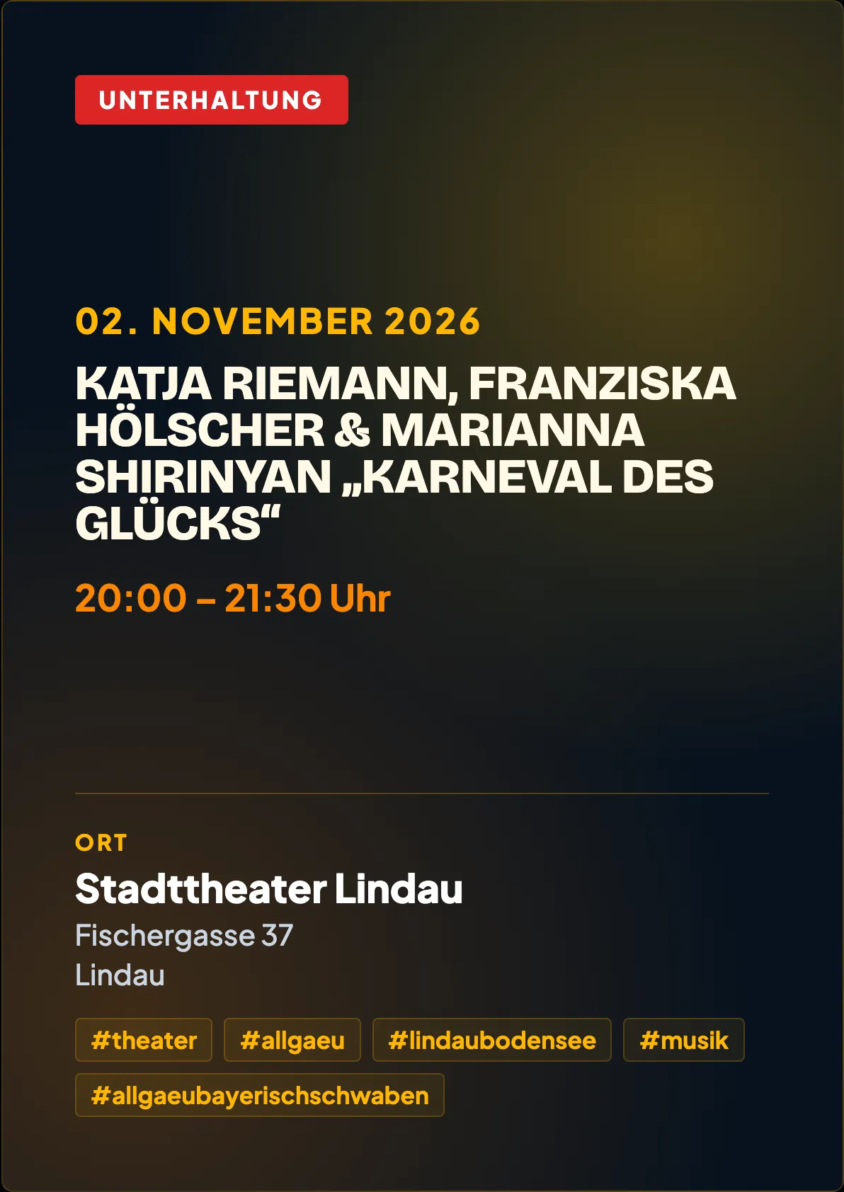 Veranstaltungsflyer