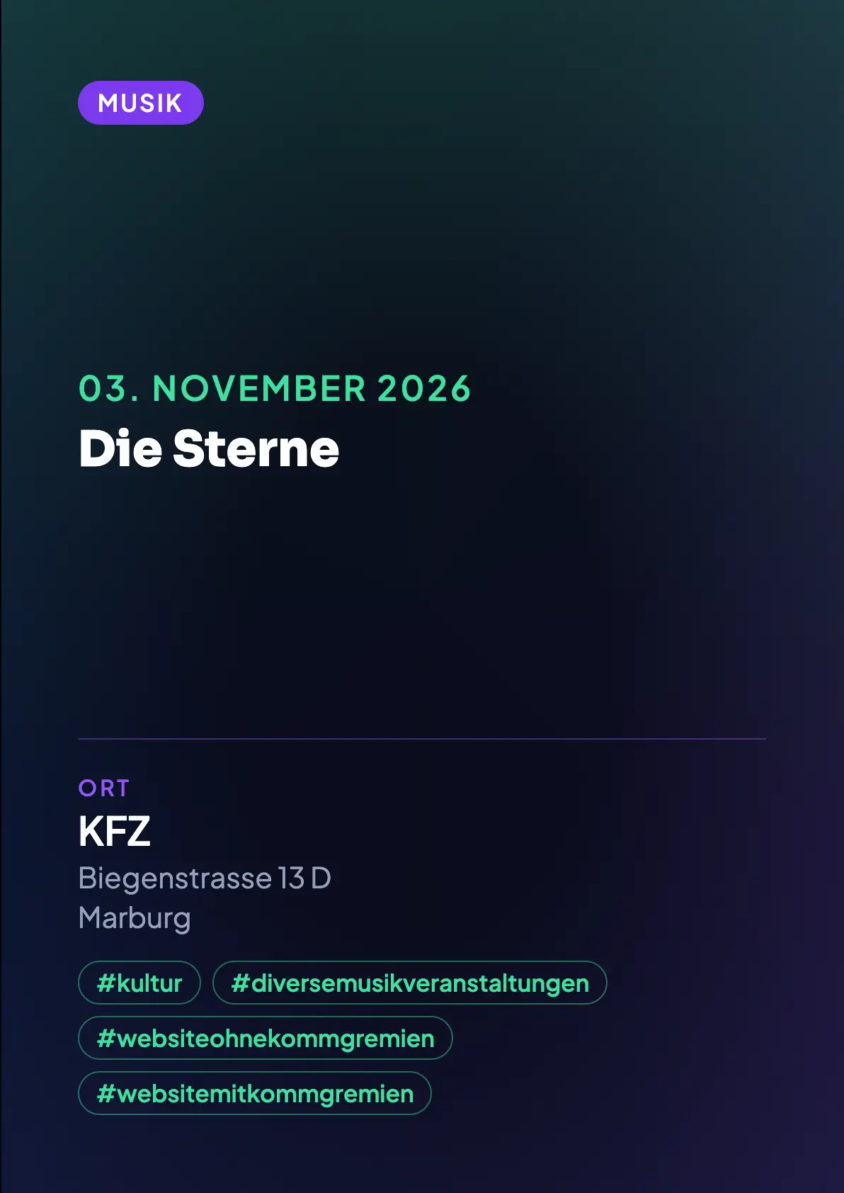 Veranstaltungsflyer