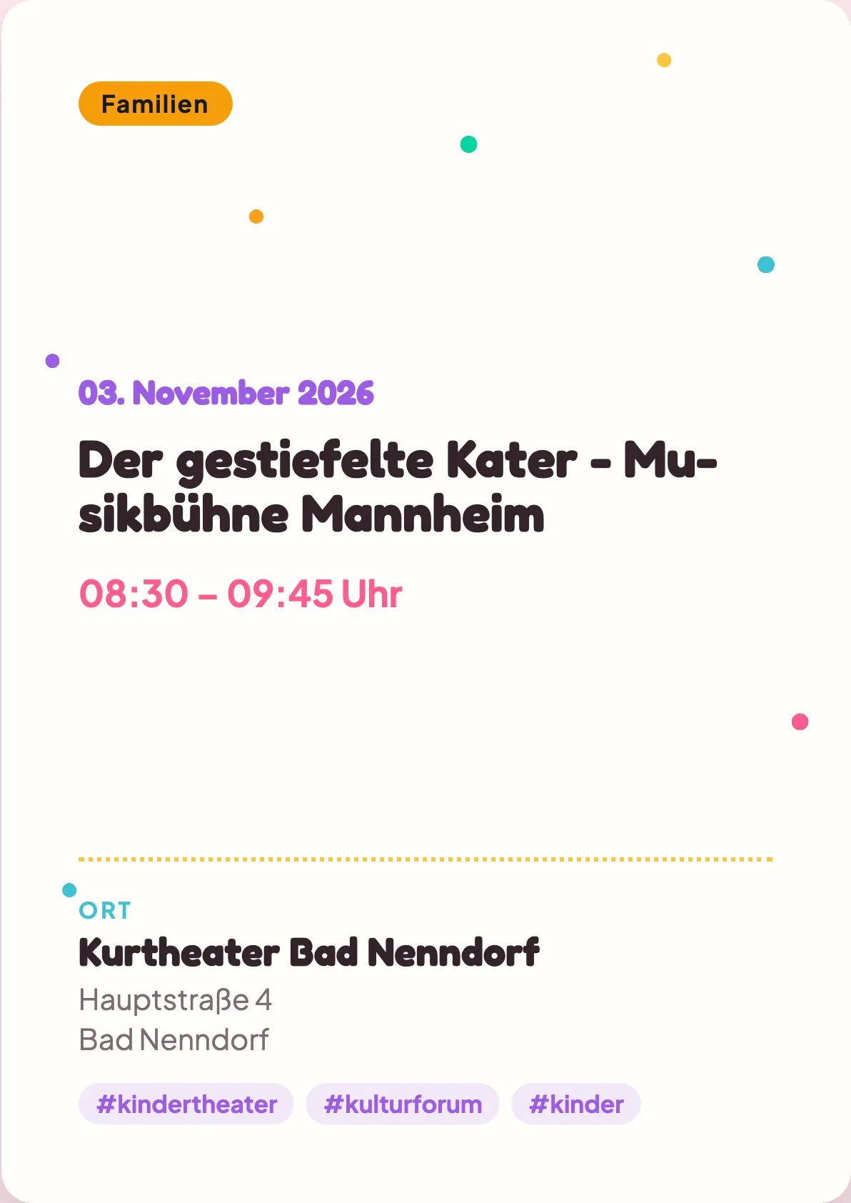 Veranstaltungsflyer