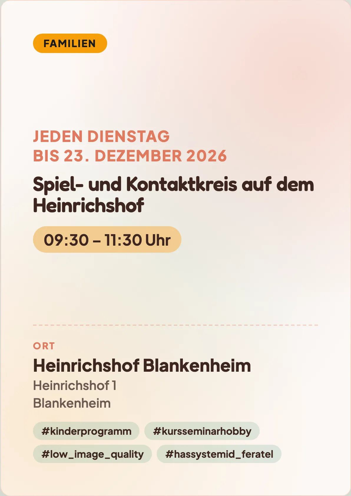 Veranstaltungsflyer