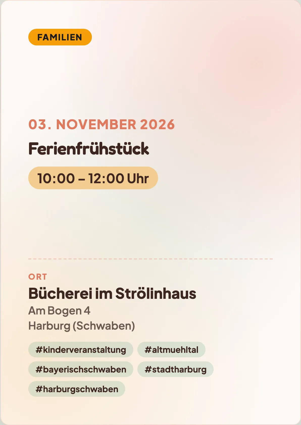 Veranstaltungsflyer