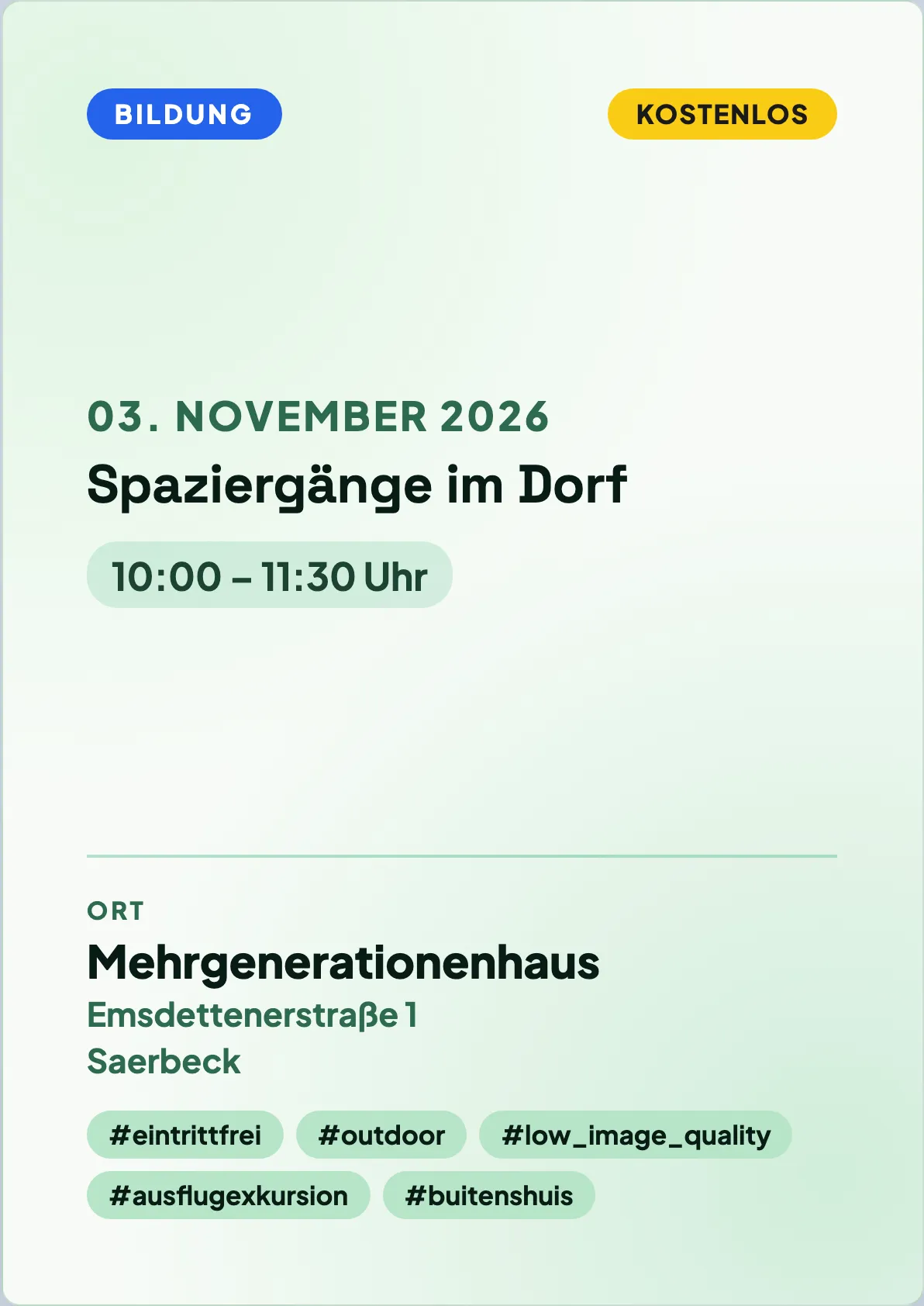 Veranstaltungsflyer