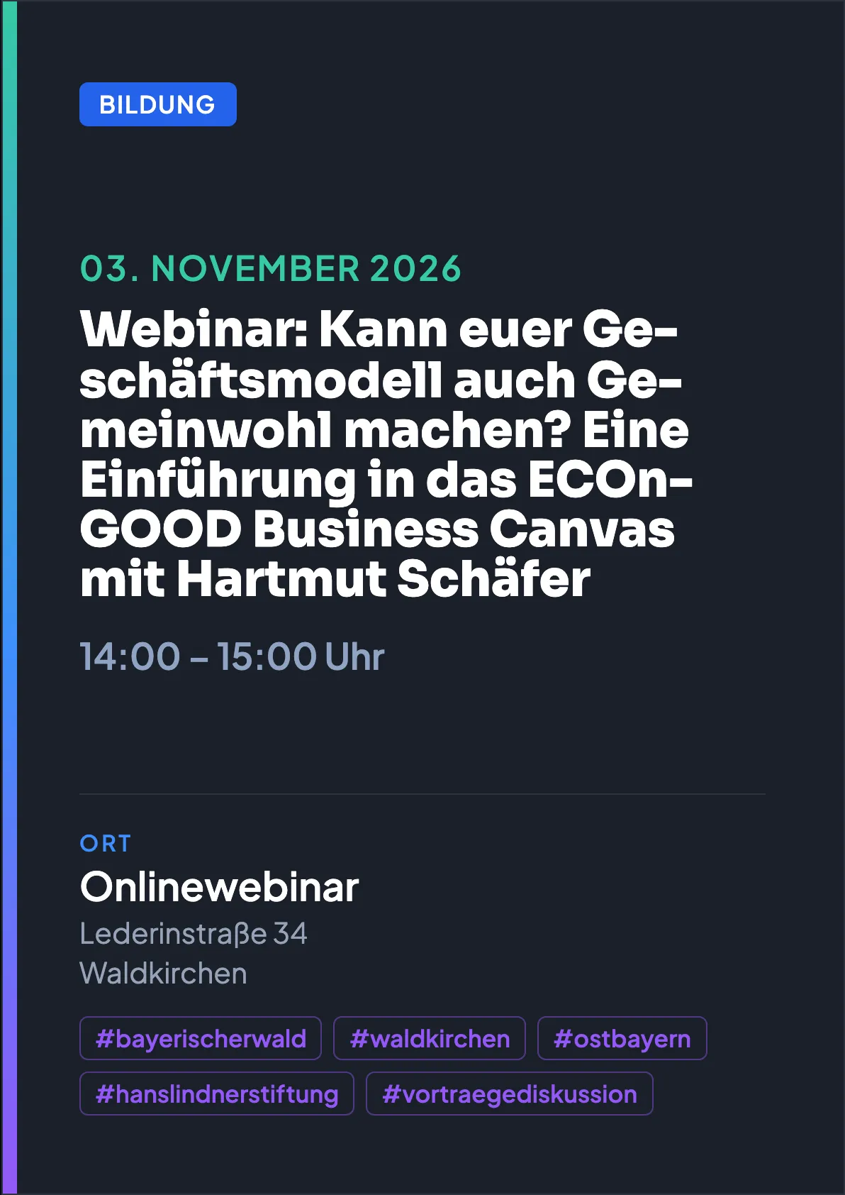 Veranstaltungsflyer