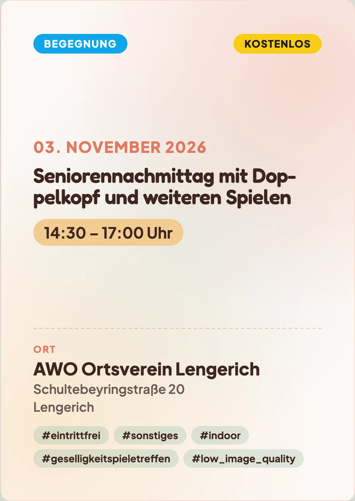 Veranstaltungsflyer