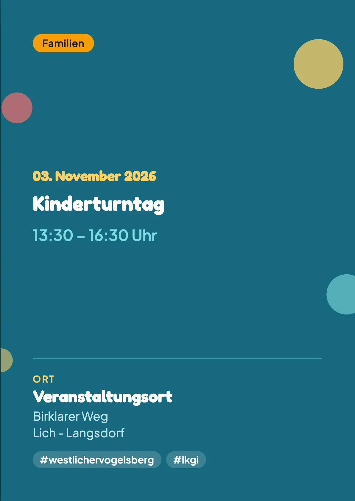 Veranstaltungsflyer