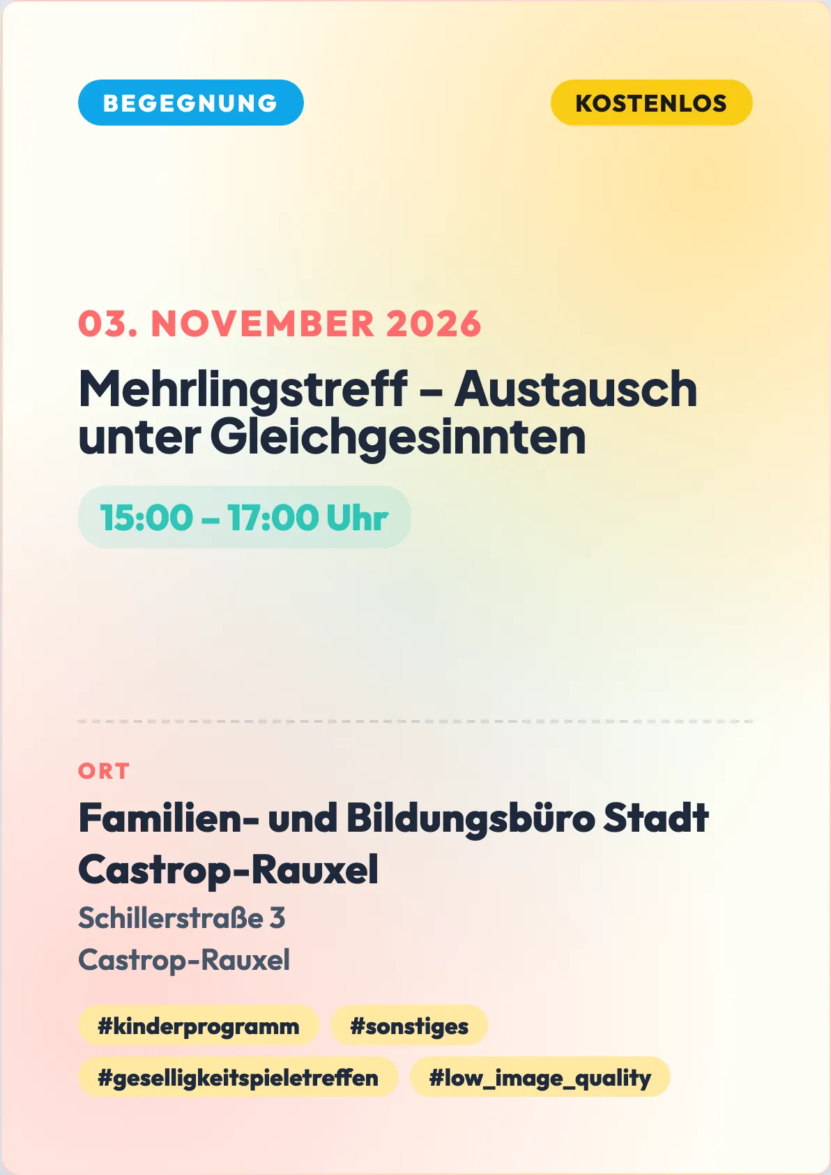 Veranstaltungsflyer