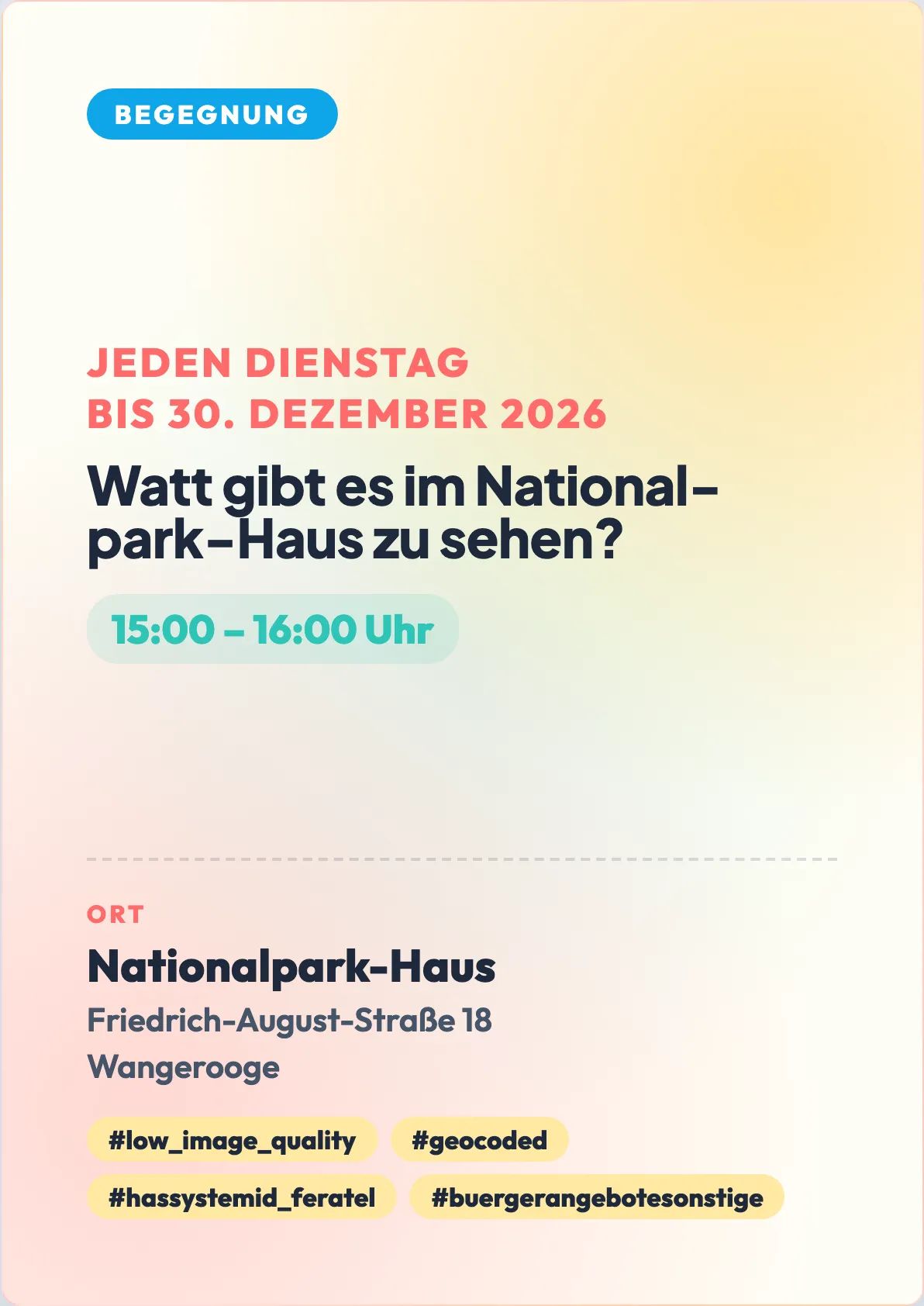 Veranstaltungsflyer
