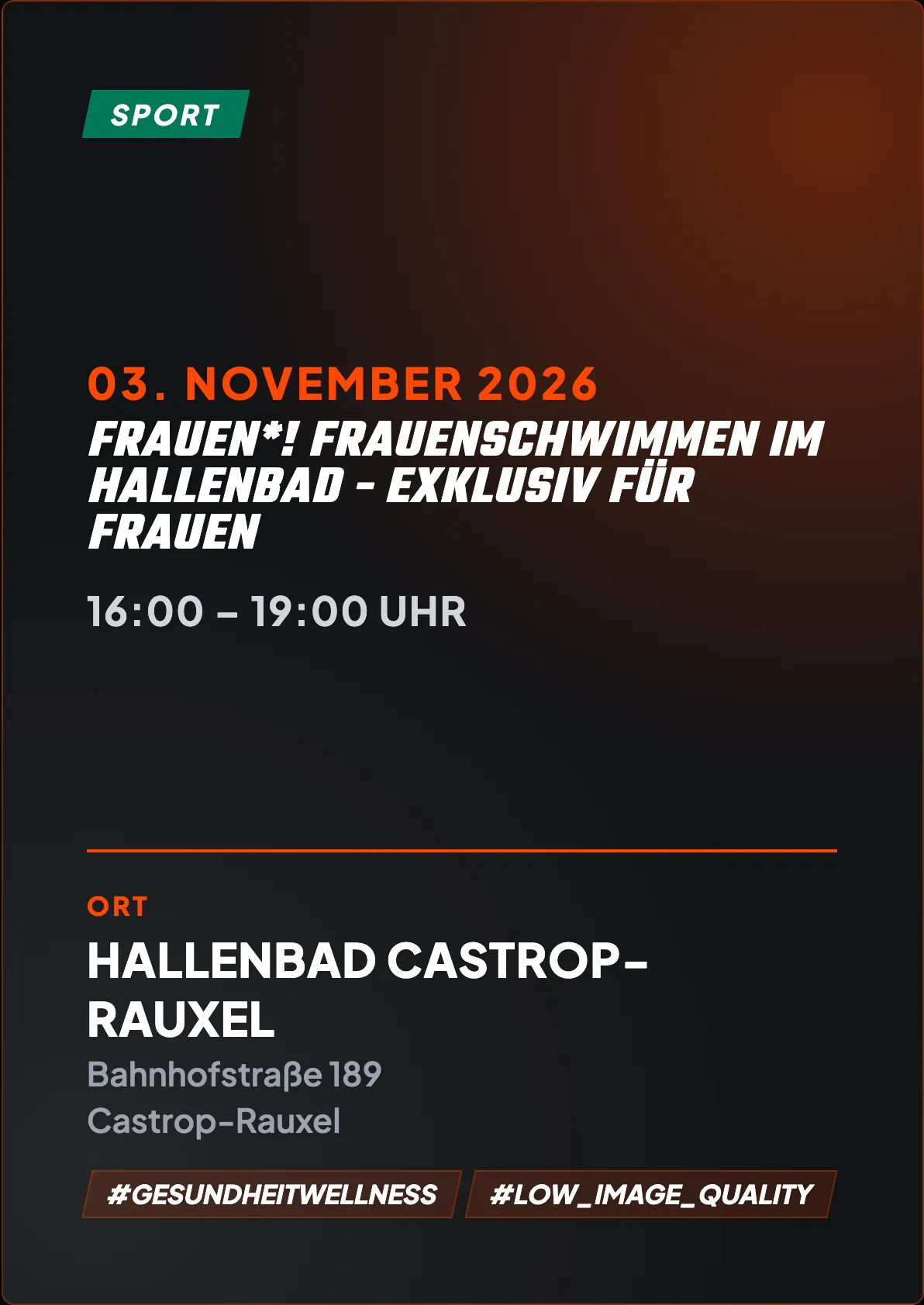 Veranstaltungsflyer