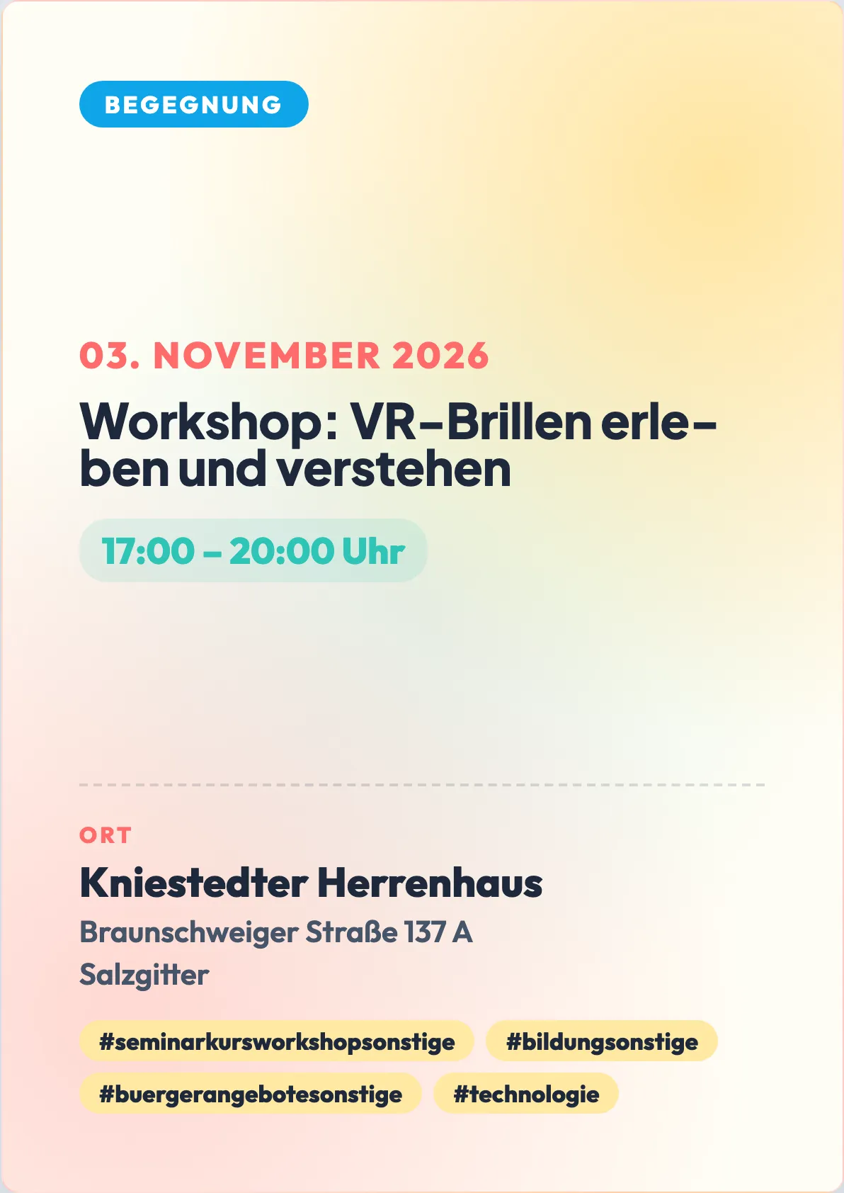 Veranstaltungsflyer