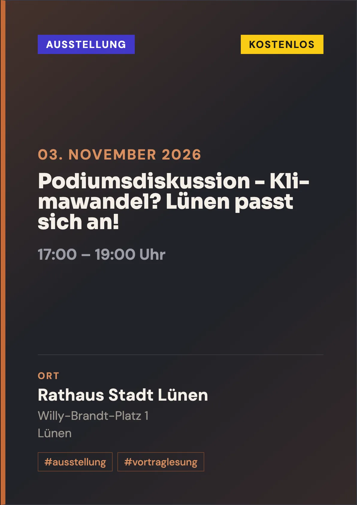 Veranstaltungsflyer