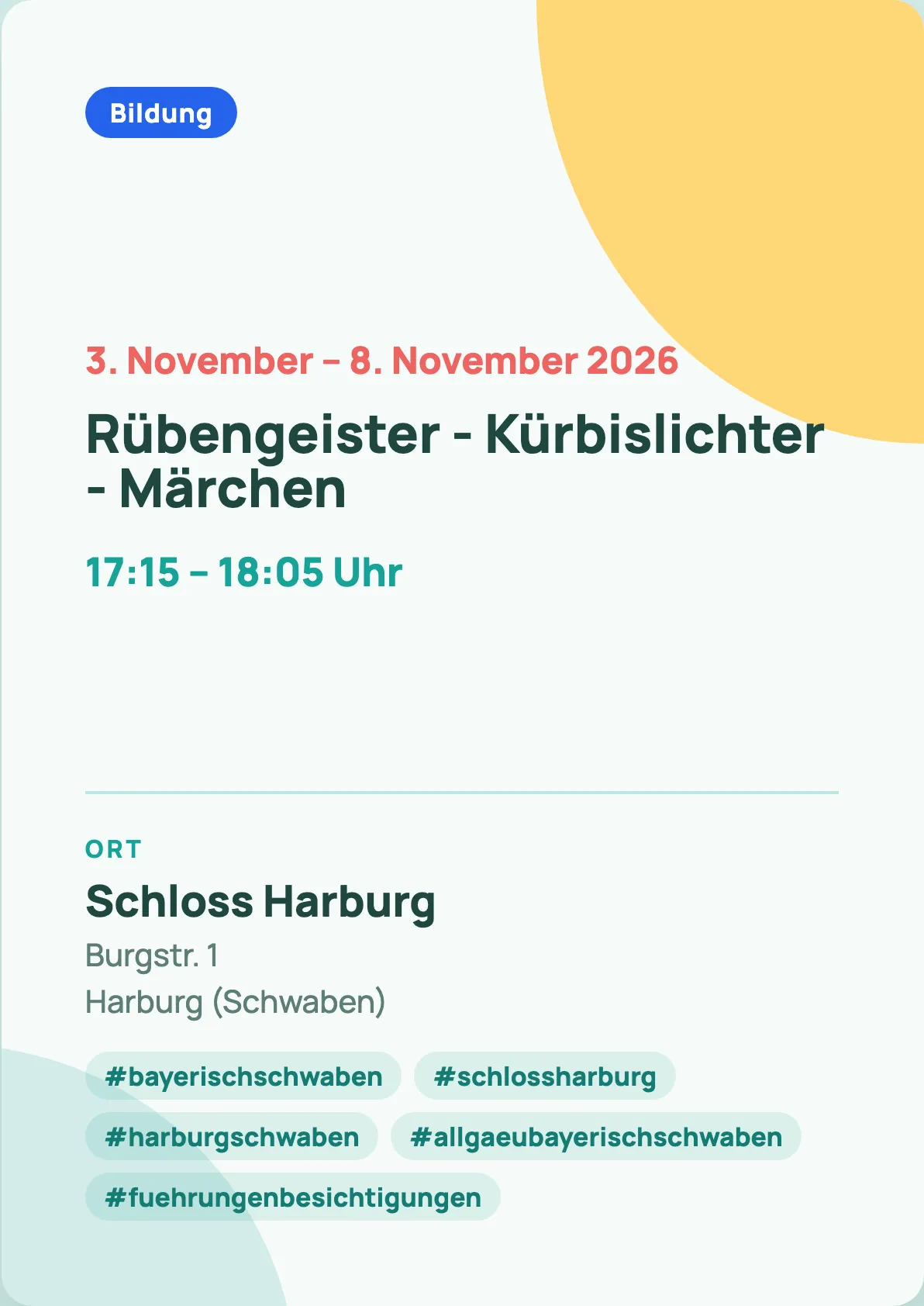 Veranstaltungsflyer