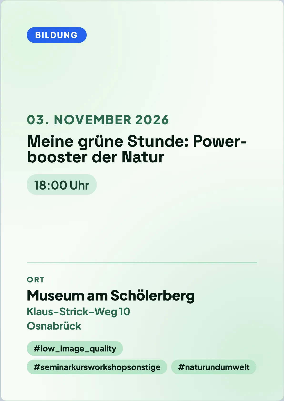 Veranstaltungsflyer
