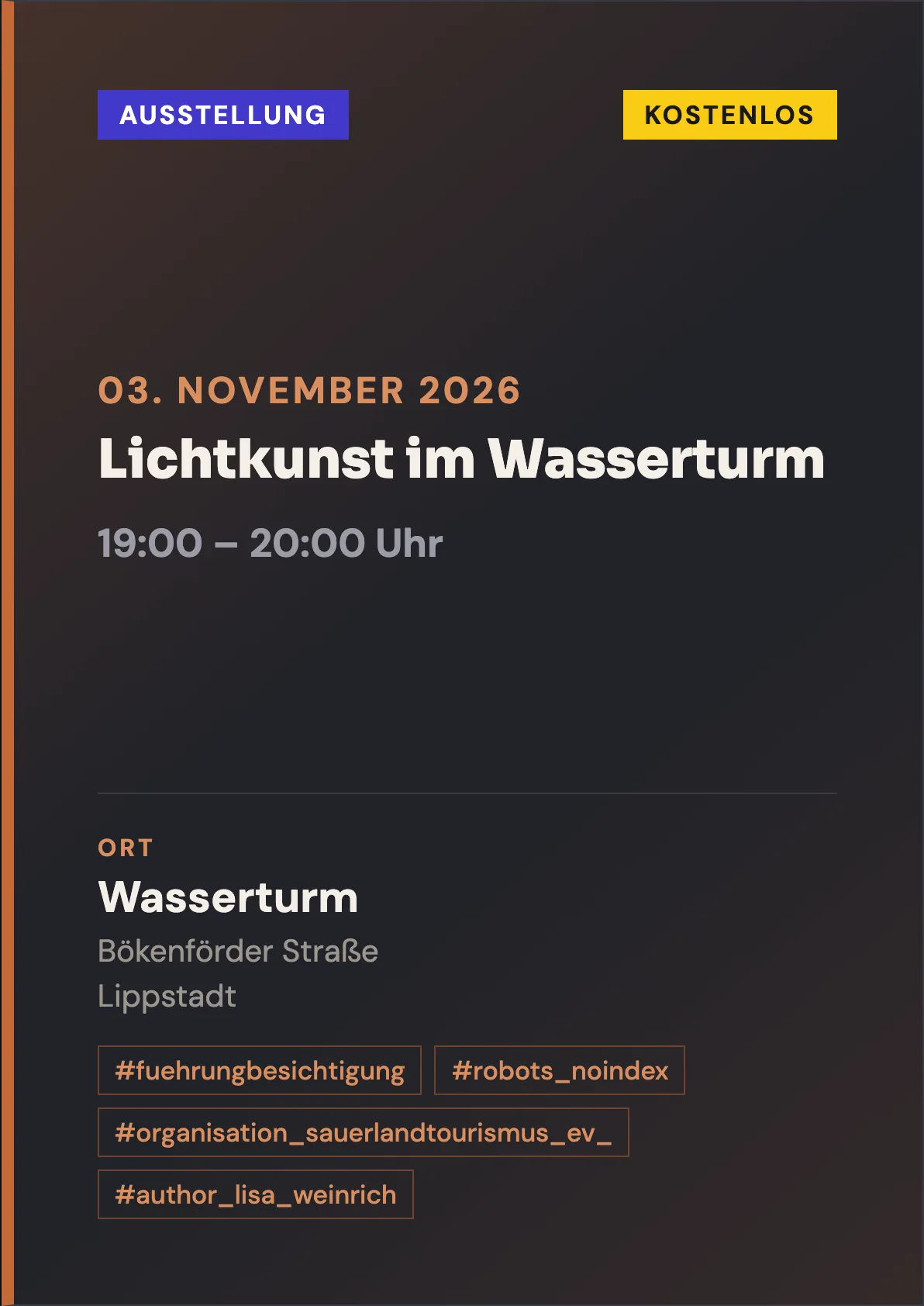 Veranstaltungsflyer