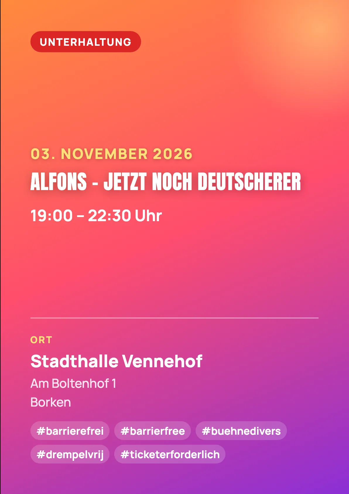 Veranstaltungsflyer