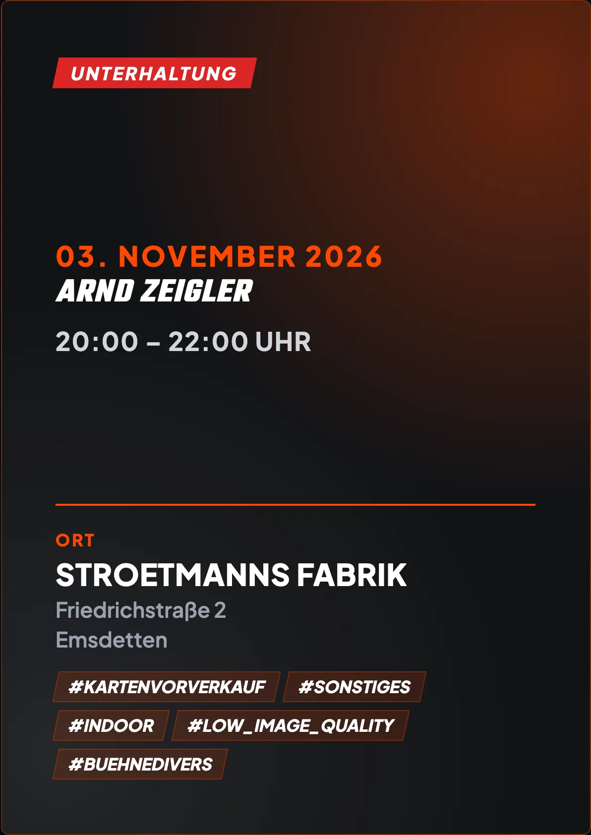 Veranstaltungsflyer