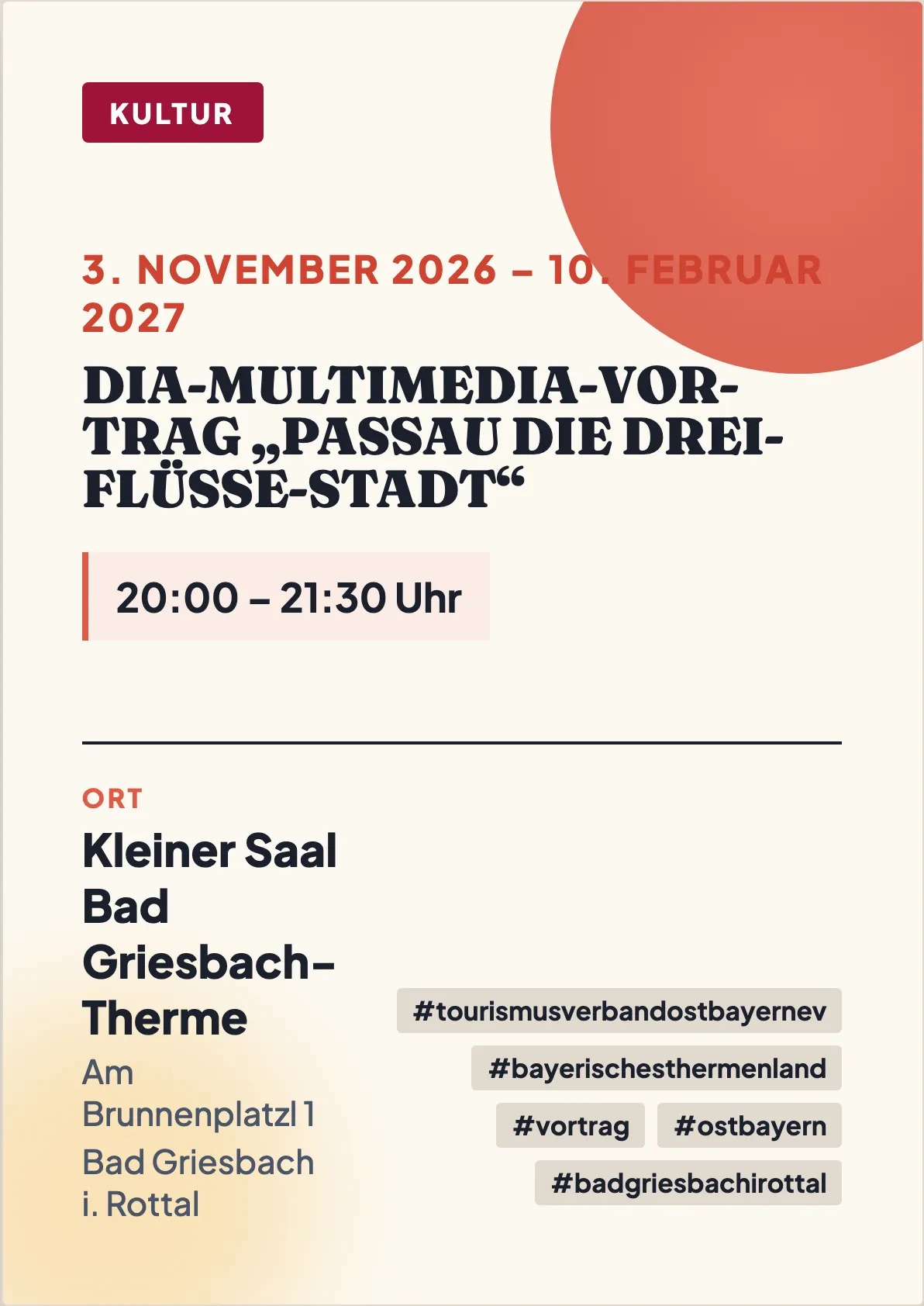 Veranstaltungsflyer