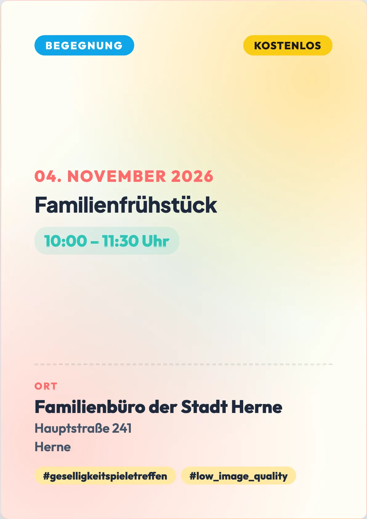 Veranstaltungsflyer