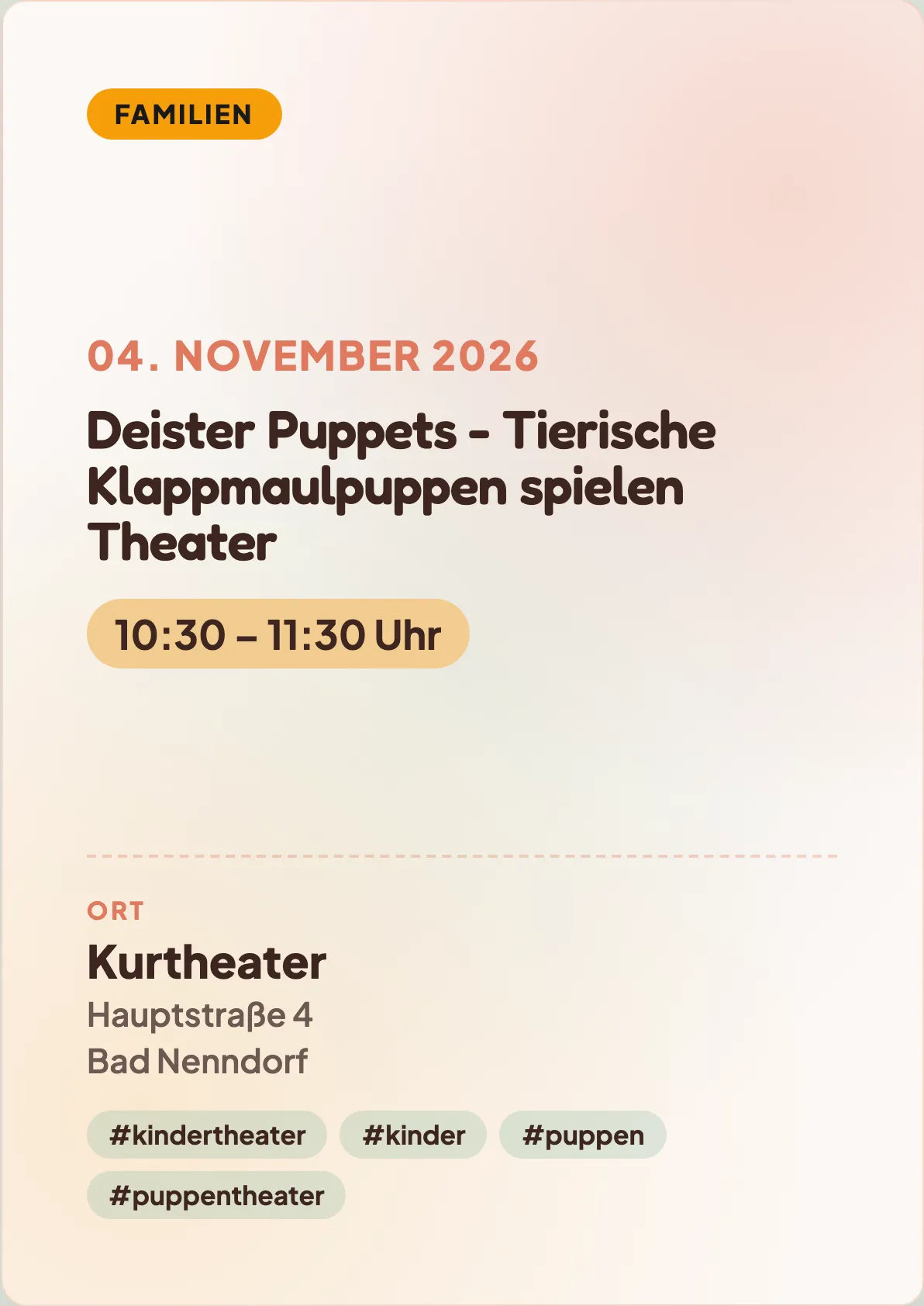 Veranstaltungsflyer