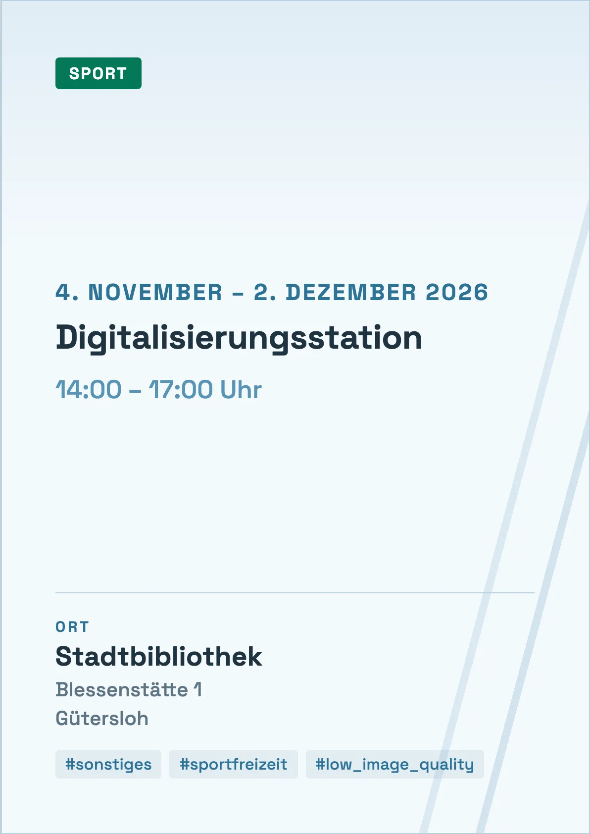Veranstaltungsflyer