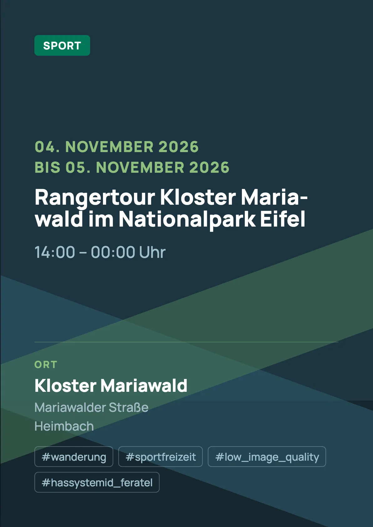 Veranstaltungsflyer