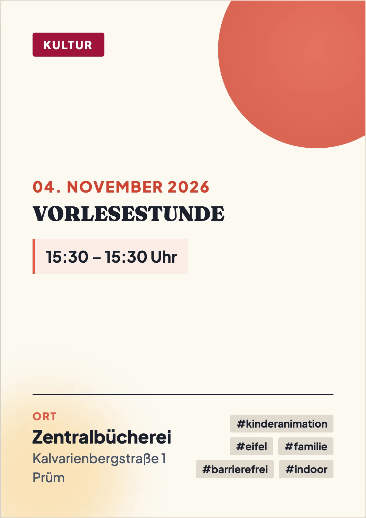Veranstaltungsflyer