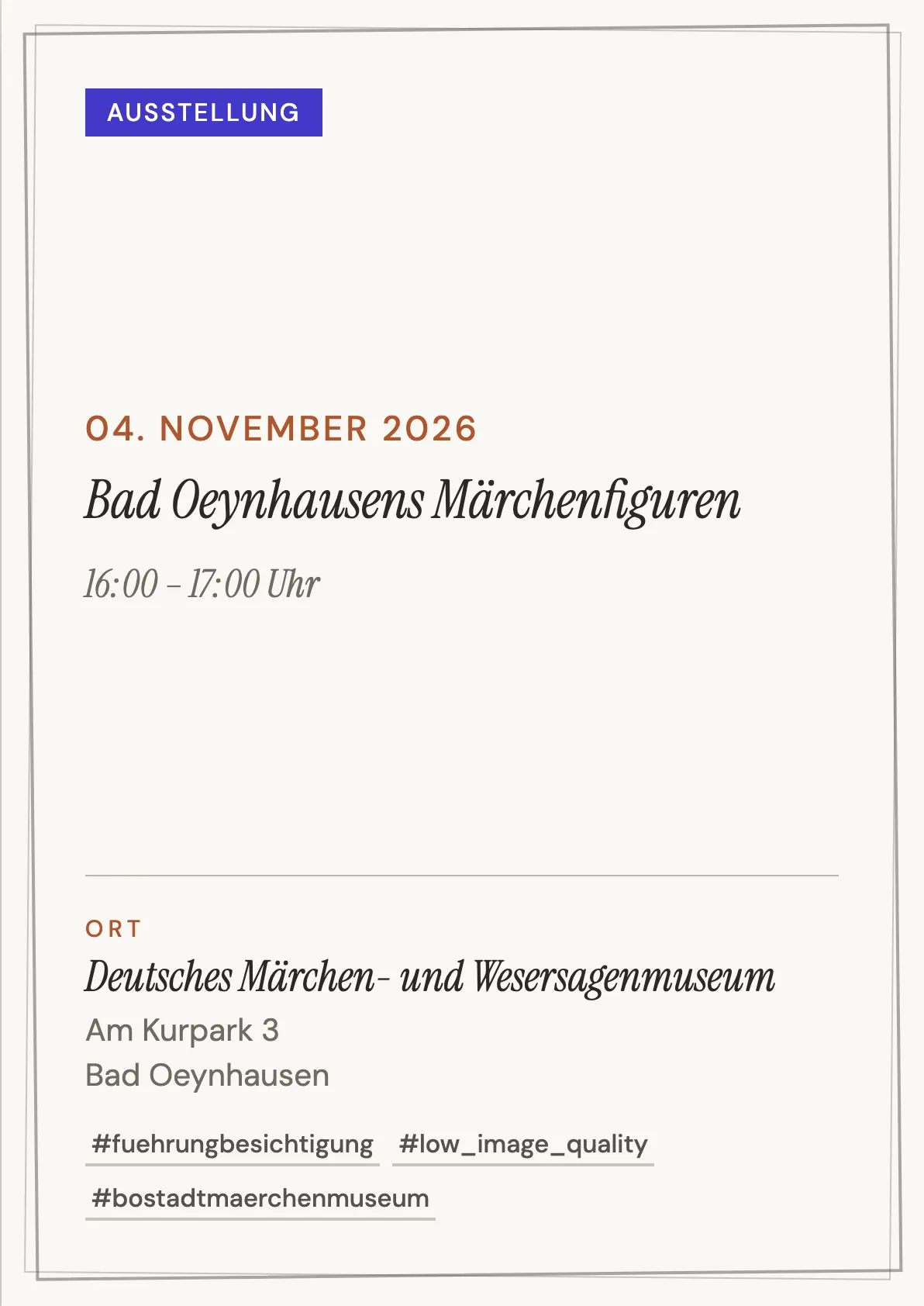 Veranstaltungsflyer