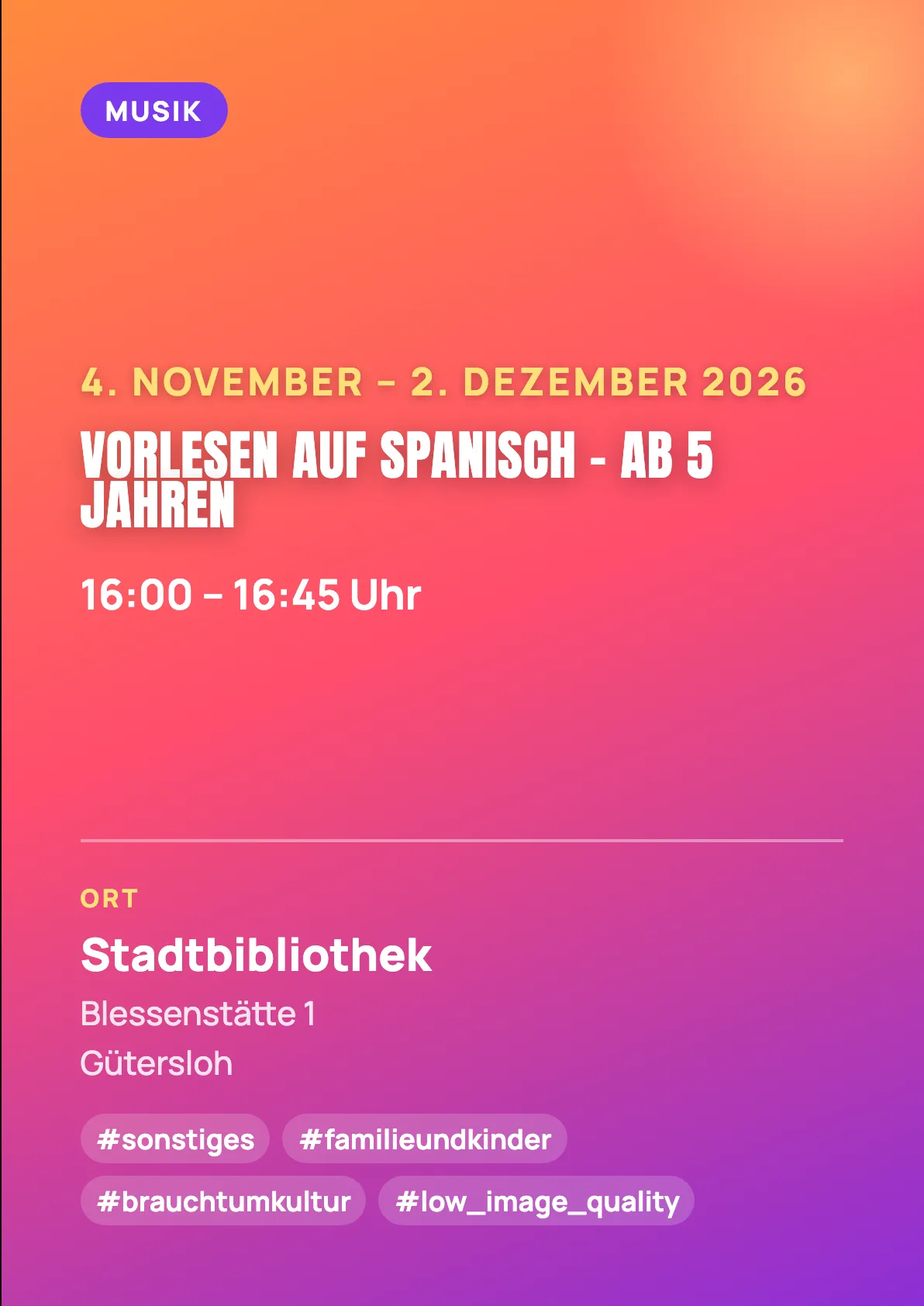 Veranstaltungsflyer