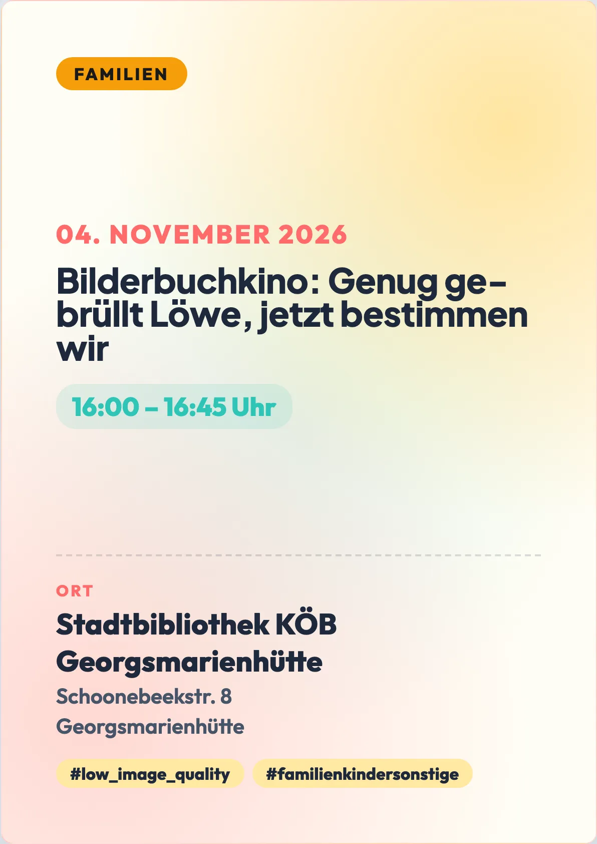 Veranstaltungsflyer