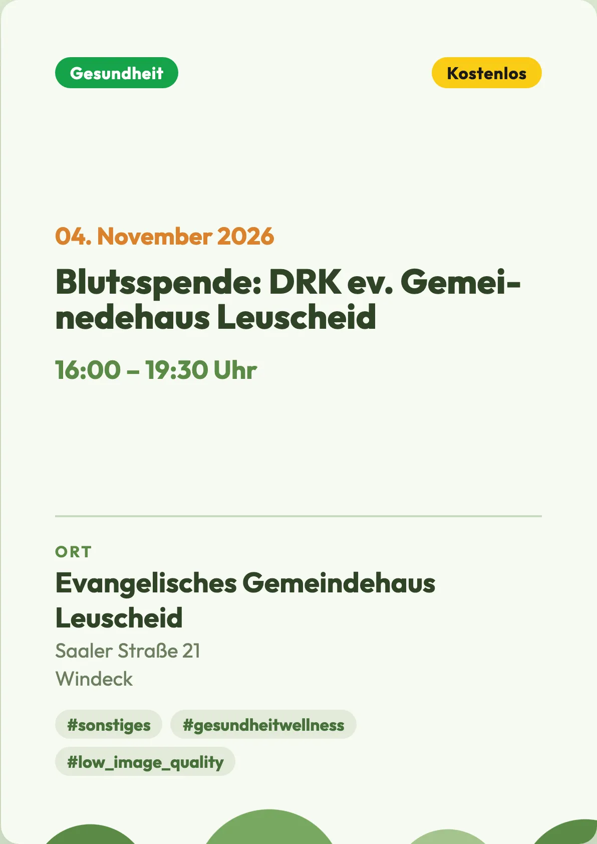 Veranstaltungsflyer